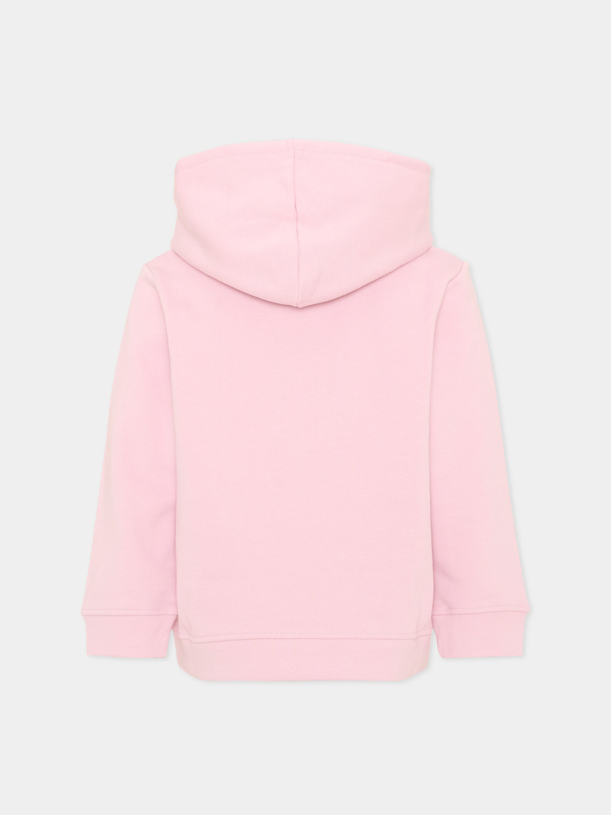 Felpa con cappuccio rosa per bambina con logo,Stella Mccartney Kids,TX4A90 Z3059 568