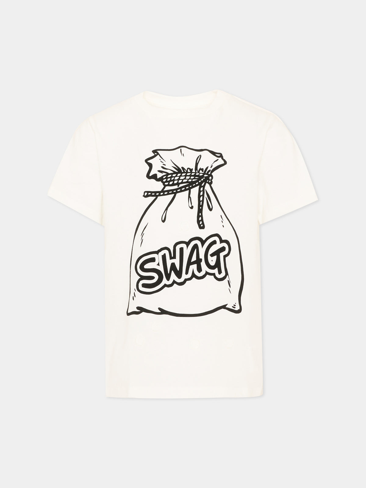 T-shirt avorio per bambino con stampa,Stella Mccartney Kids,TW8Q71 Z0434 101