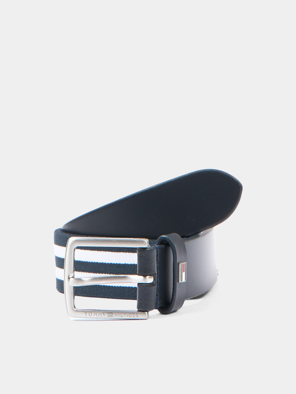 Cintura blu per bambino a righe,Tommy Hilfiger Junior,AU0AU01986 DW6