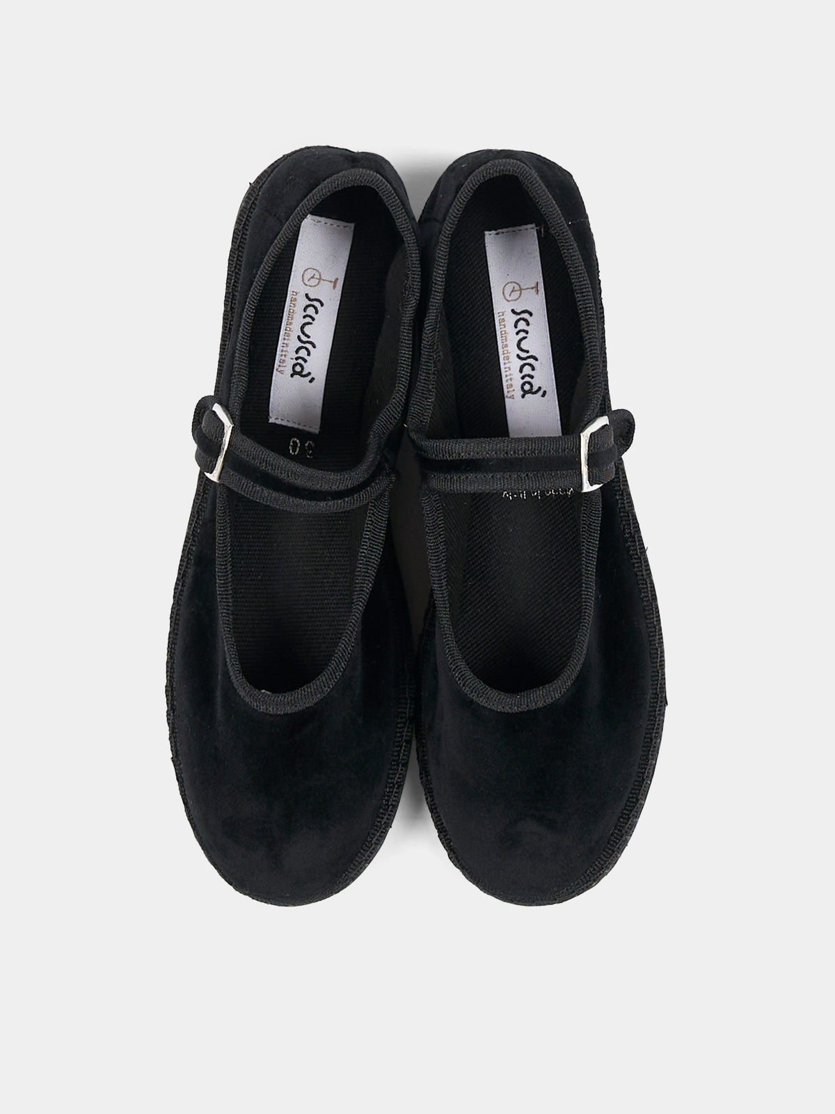 Ballerine nere Baby Maryjane Velvet per bambina,Sciuscià,BABY MARYJANE VELEVET BLACK