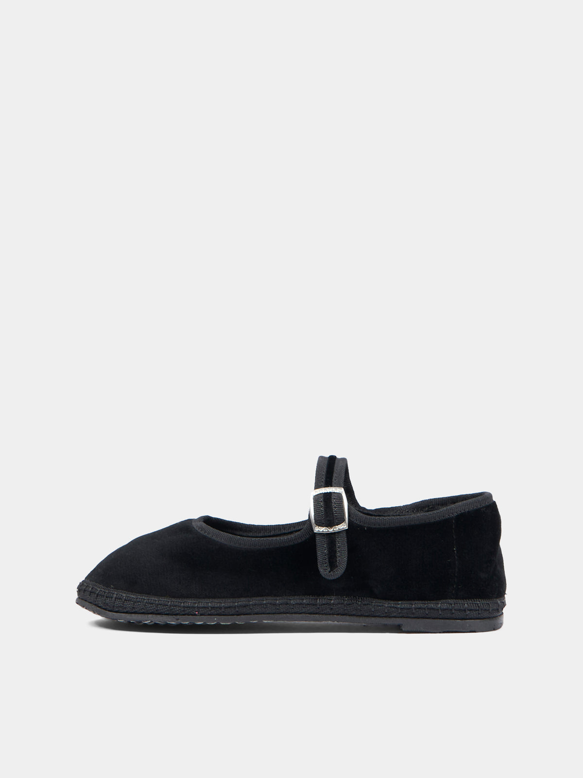 Ballerine nere Baby Maryjane Velvet per bambina,Sciuscià,BABY MARYJANE VELEVET BLACK