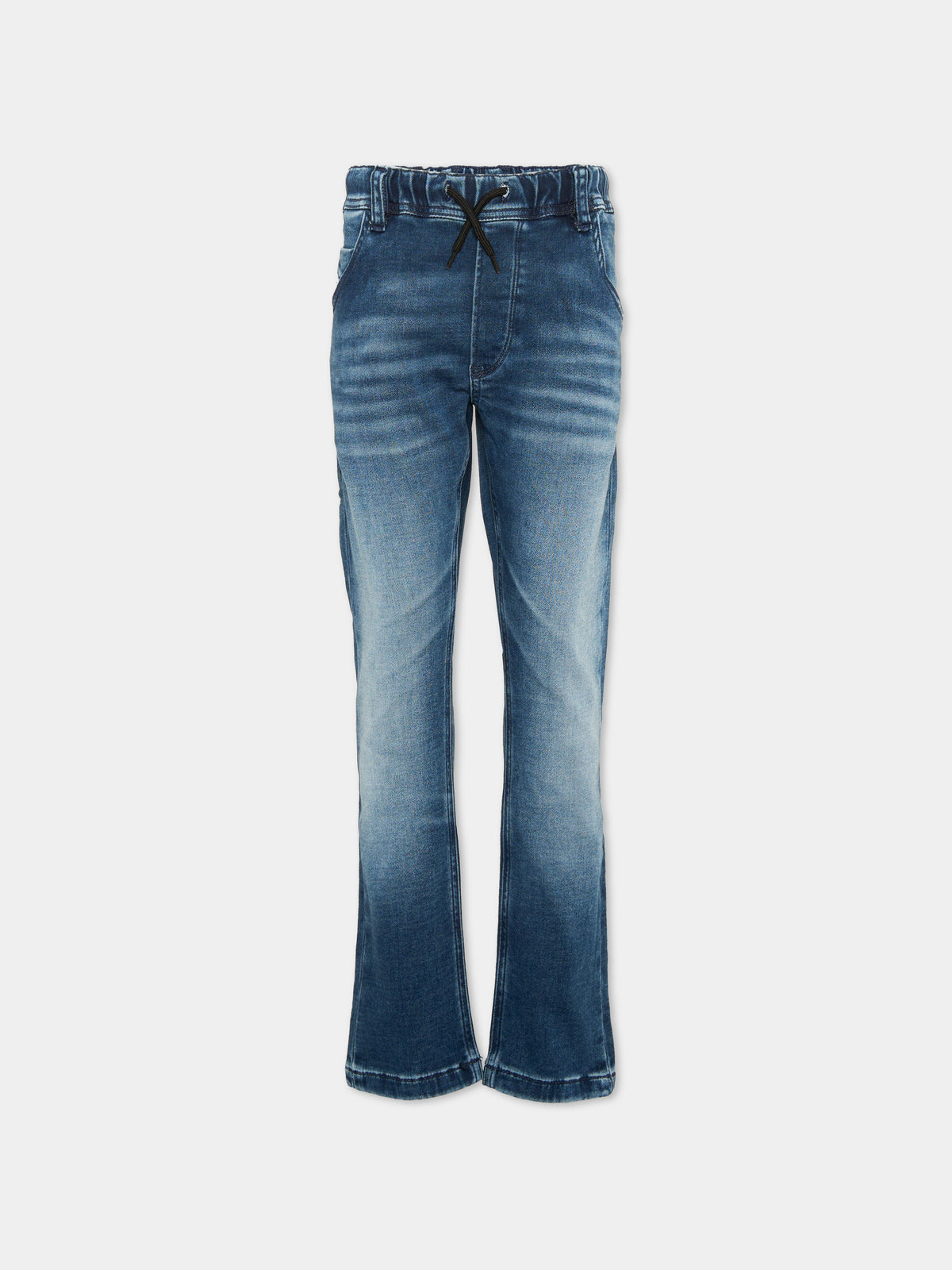 Jeans denim per bambino con coulisse,Diesel,00J3AJ KXBJD K01
