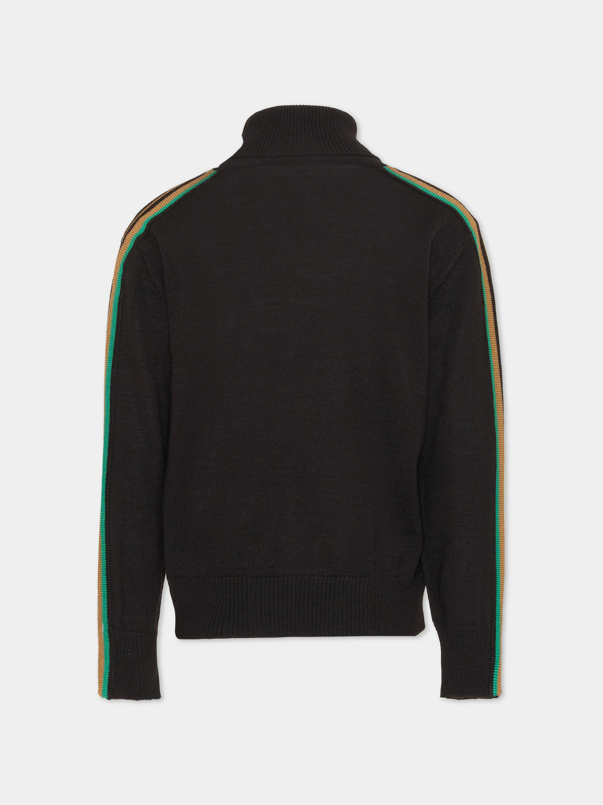 Maglione nero per bambini con logo,N°21 Kids,N2108I N0122 0N900