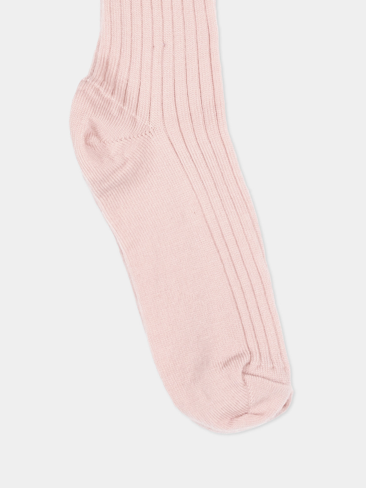 Calzini rosa per bambina con ruches,Mp Denmark,10 59045 0 853