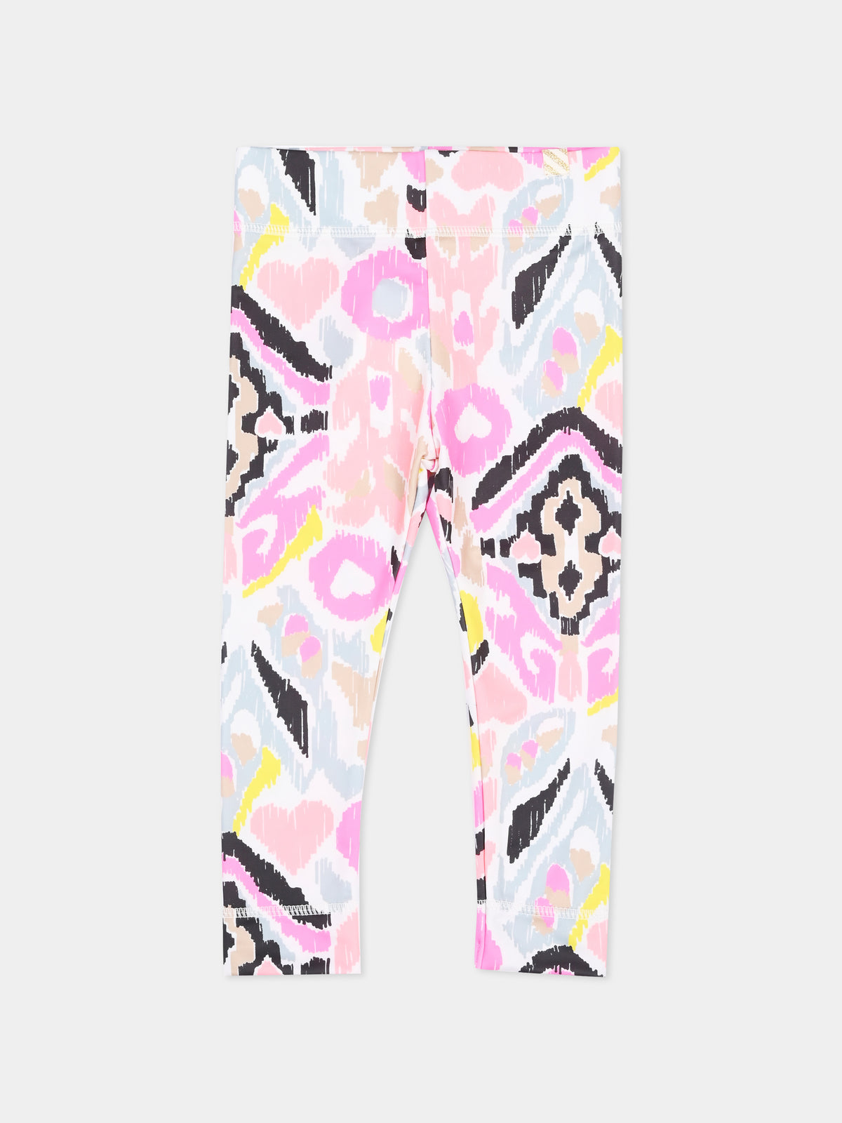 Leggings multicolor con cuori per bambina,Billieblush,U21335 473