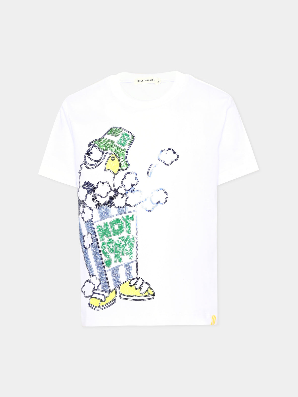T-shirt a manica corta con paillettes per bambino,Billieblush,U21580 10P