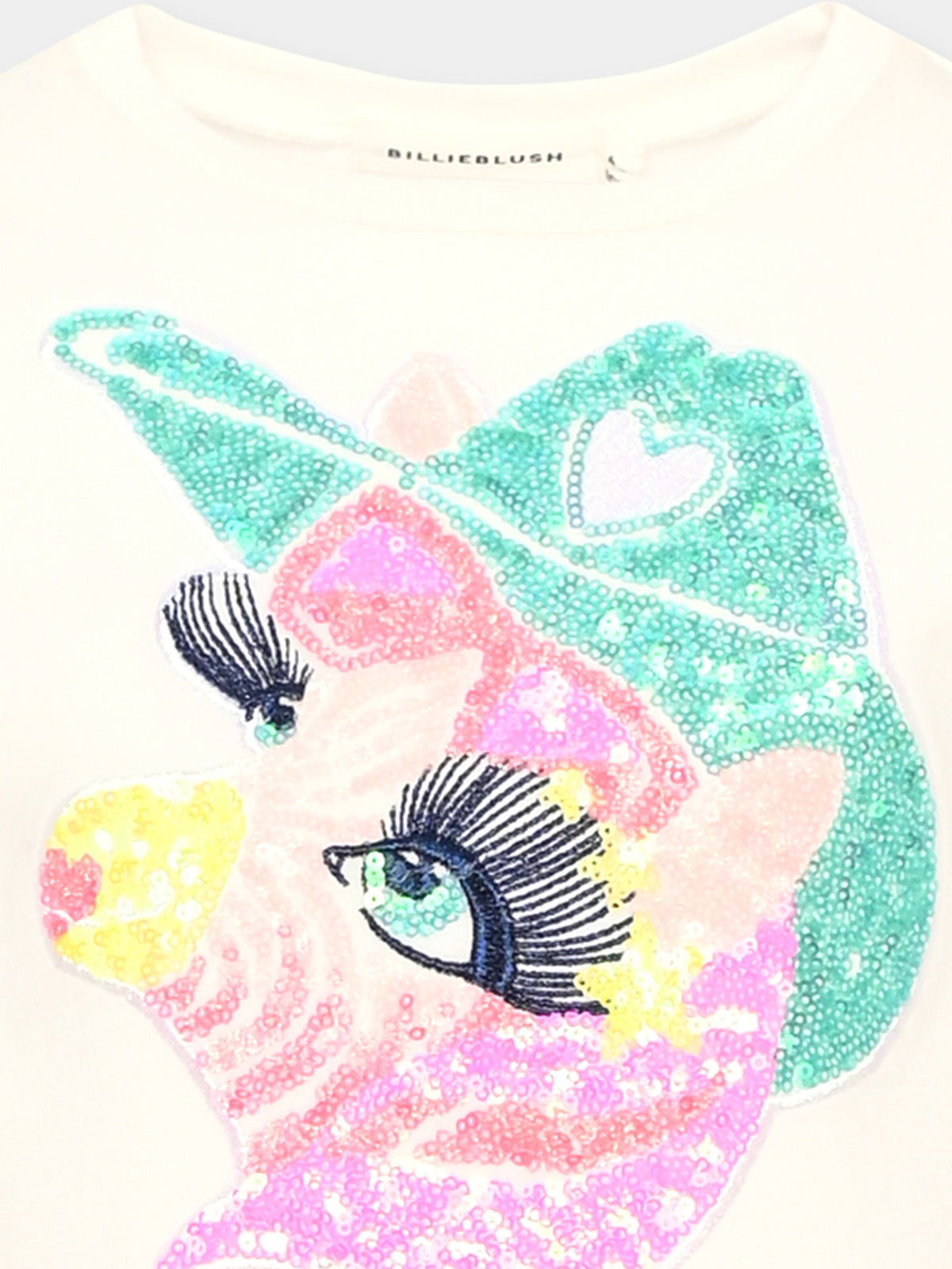 T-shirt a manica lunga per bambina con ricamo,Billieblush,U21610 121