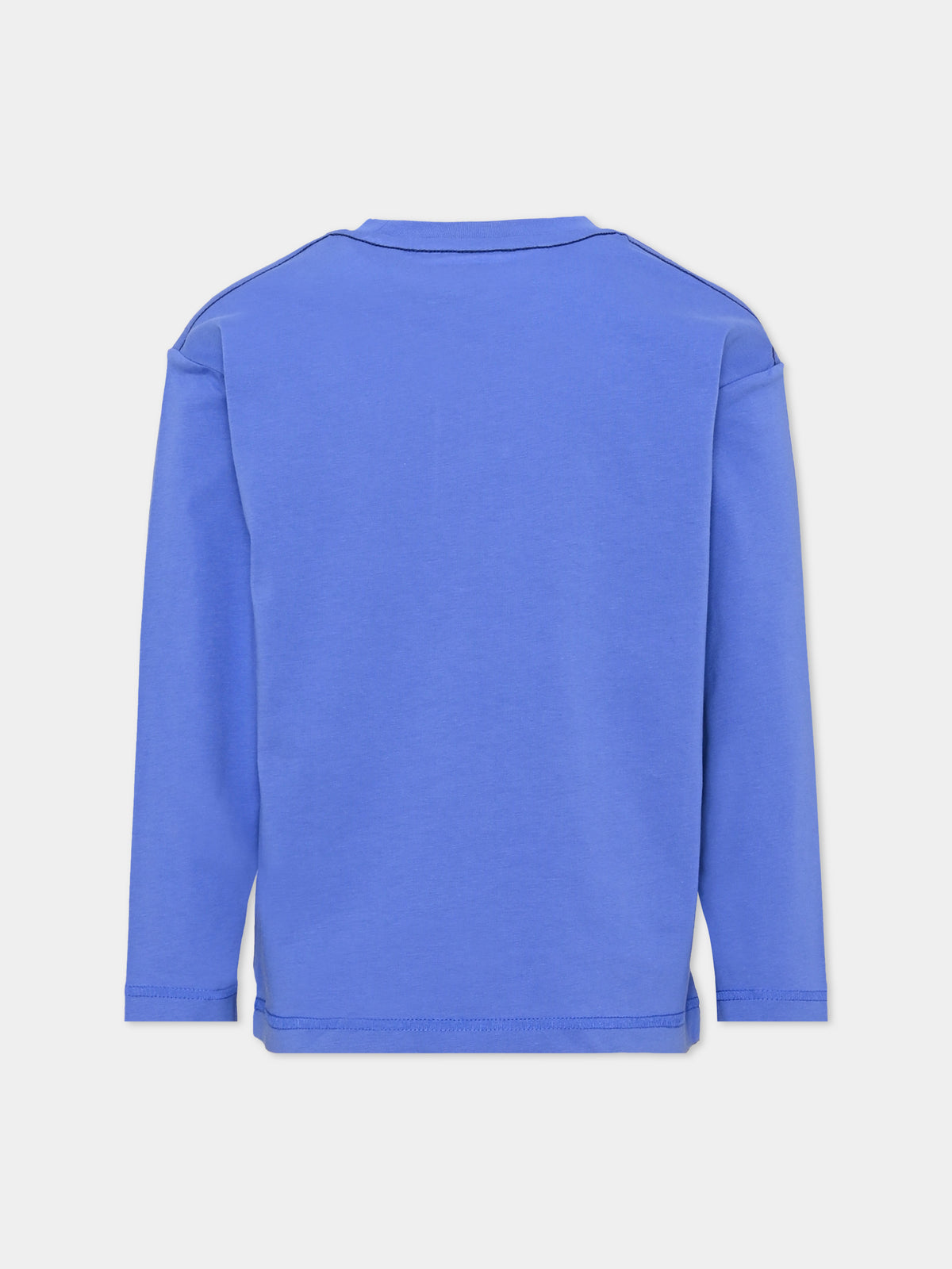T-shirt a manica lunga blu con logo per bambino,Timberland,T60531 882