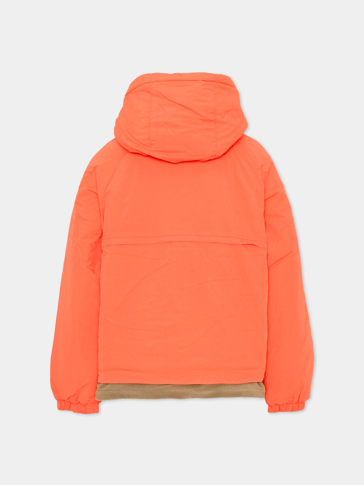 Giacca a vento arancione con logo per bambino,Timberland,T60553 43F