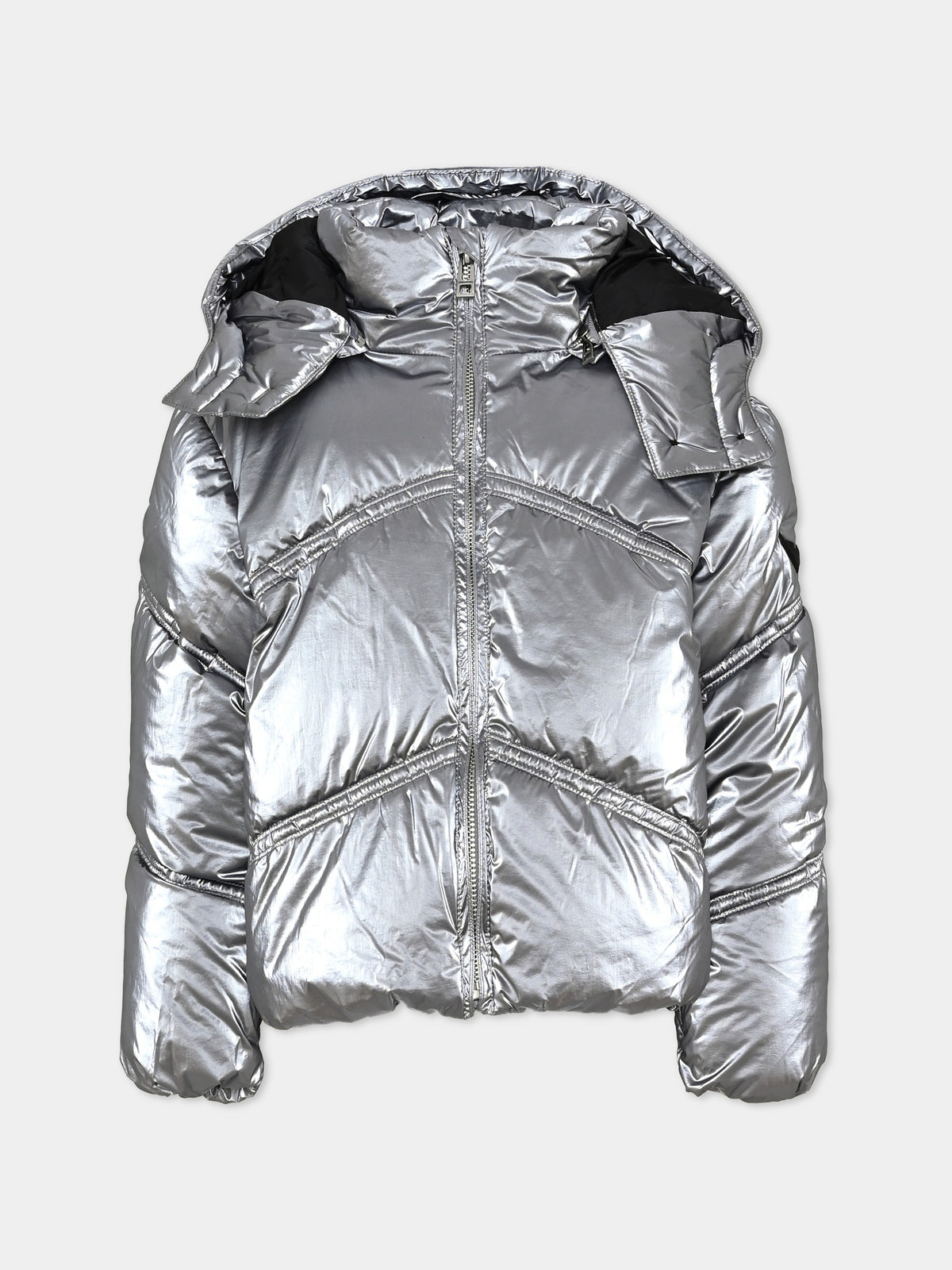Piumino argento per bambina,Zadig & Voltaire Kids,X60456 007