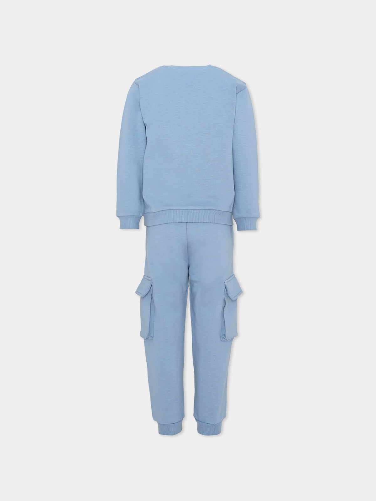 Completo sportivo lungo azzurro per bambino,Karl Lagerfeld Kids,Z30967 822