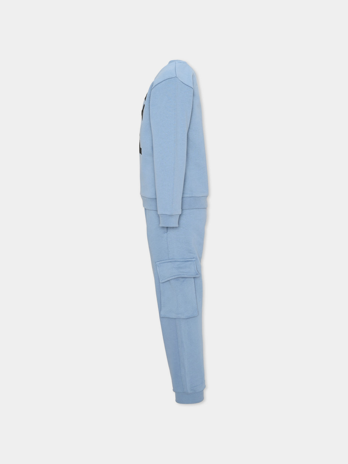 Completo sportivo lungo azzurro per bambino,Karl Lagerfeld Kids,Z30967 822
