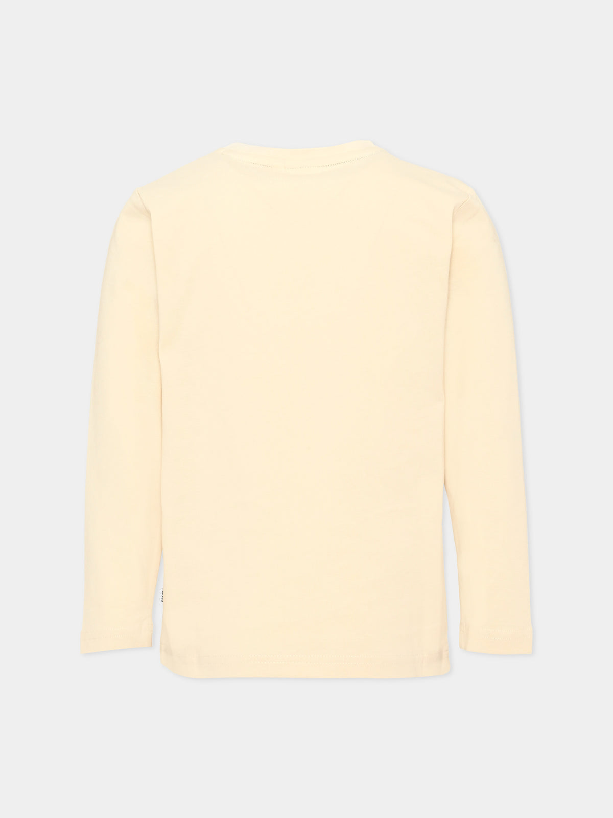 T-shirt a manica lunga beige per bambino,Boss,J52365 21C