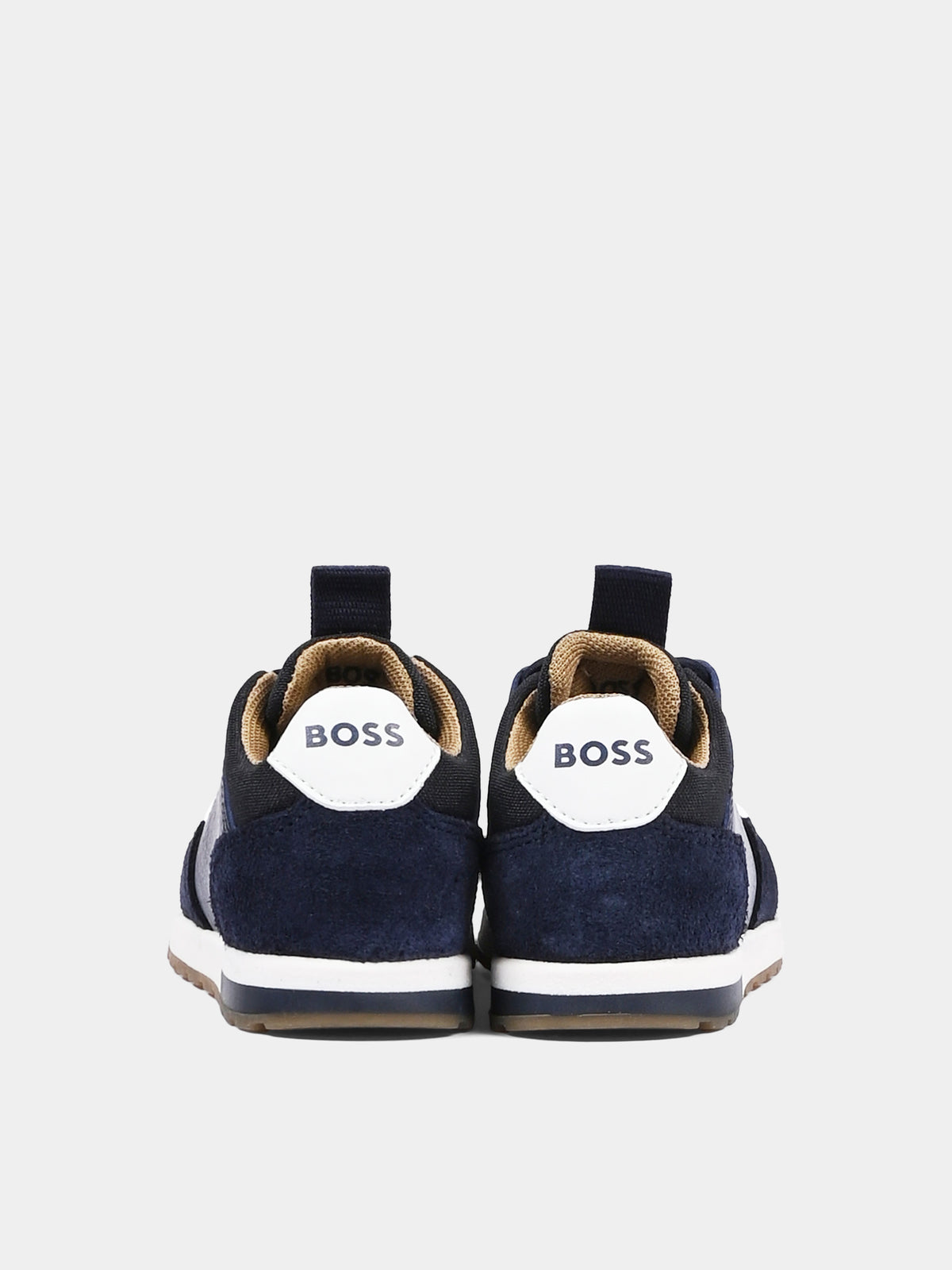 Sneakers blu per neonato con logo,Boss,J52582 849
