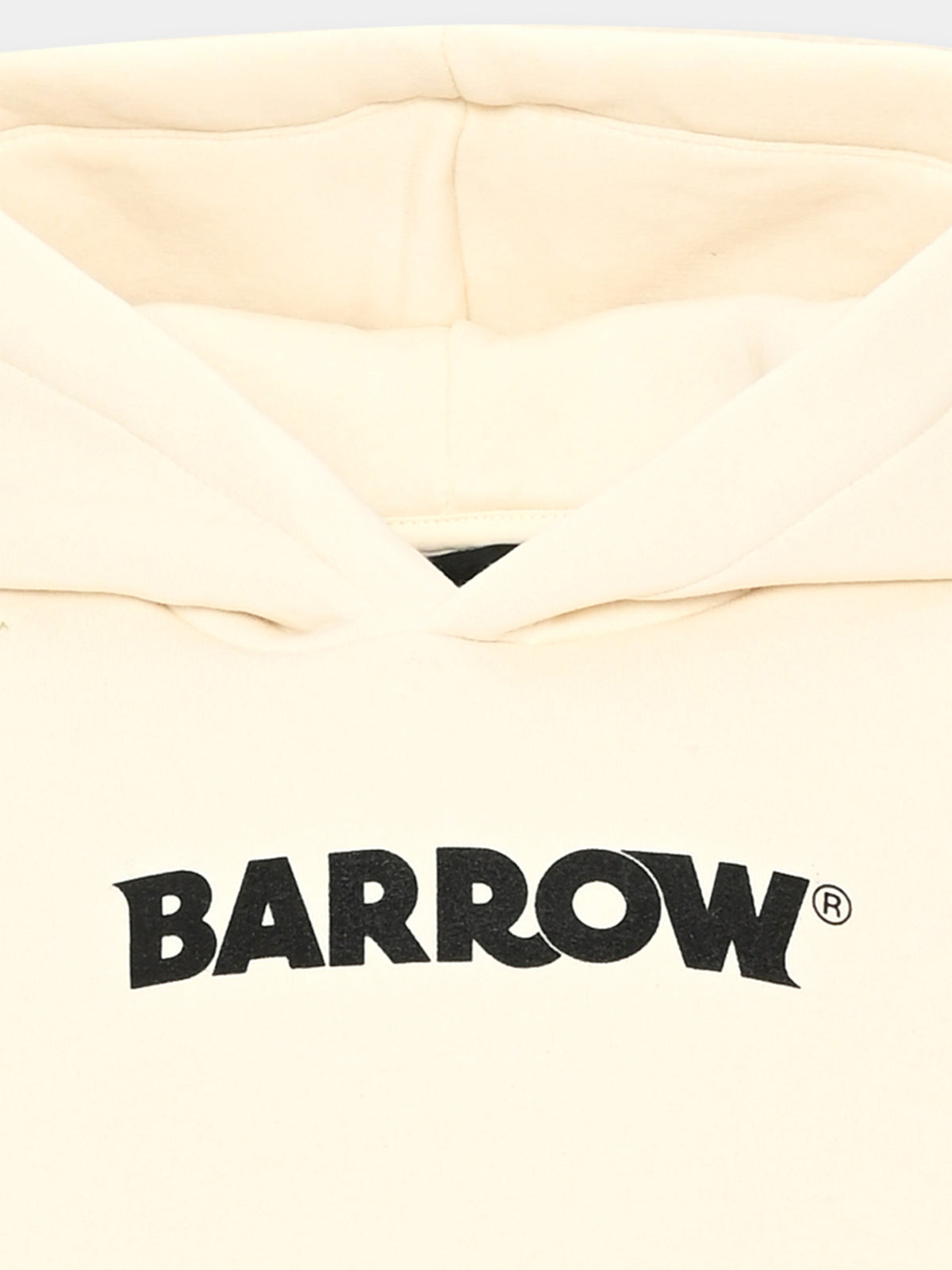 Felpa con cappuccio avorio con stampa per bambino,Barrow,F6BKJBHS083 013