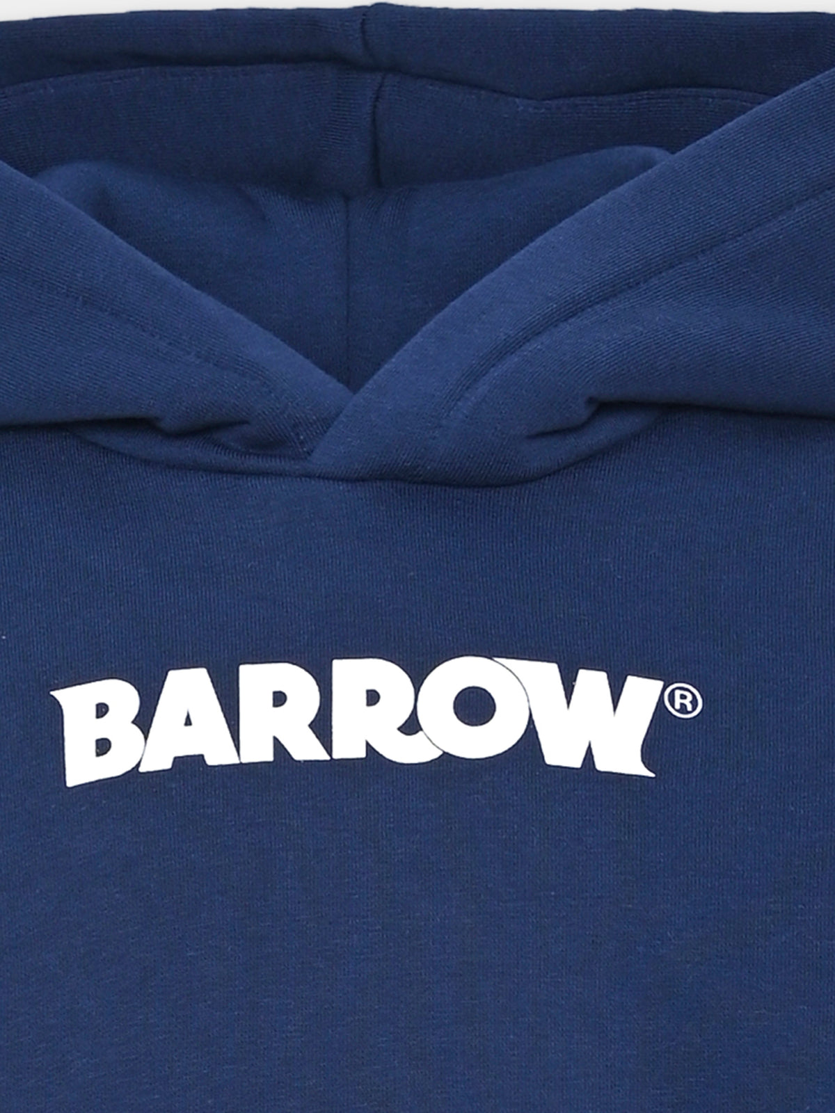 Felpa con cappuccio blu con stampa per bambino,Barrow,F6BKJBHS083 060