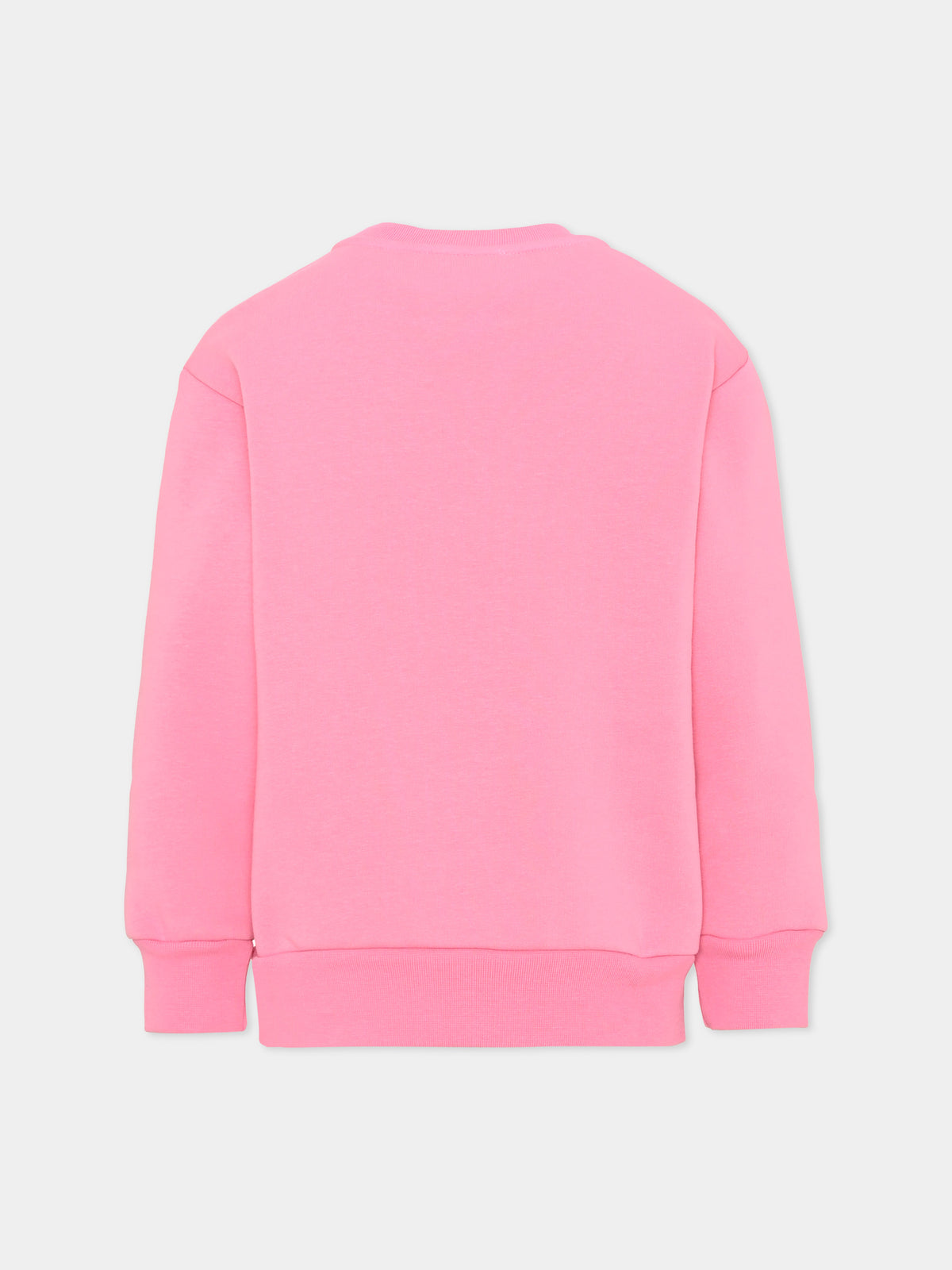 Felpa girocollo rosa stampata per bambina,Barrow,F6BKJBSW073 042