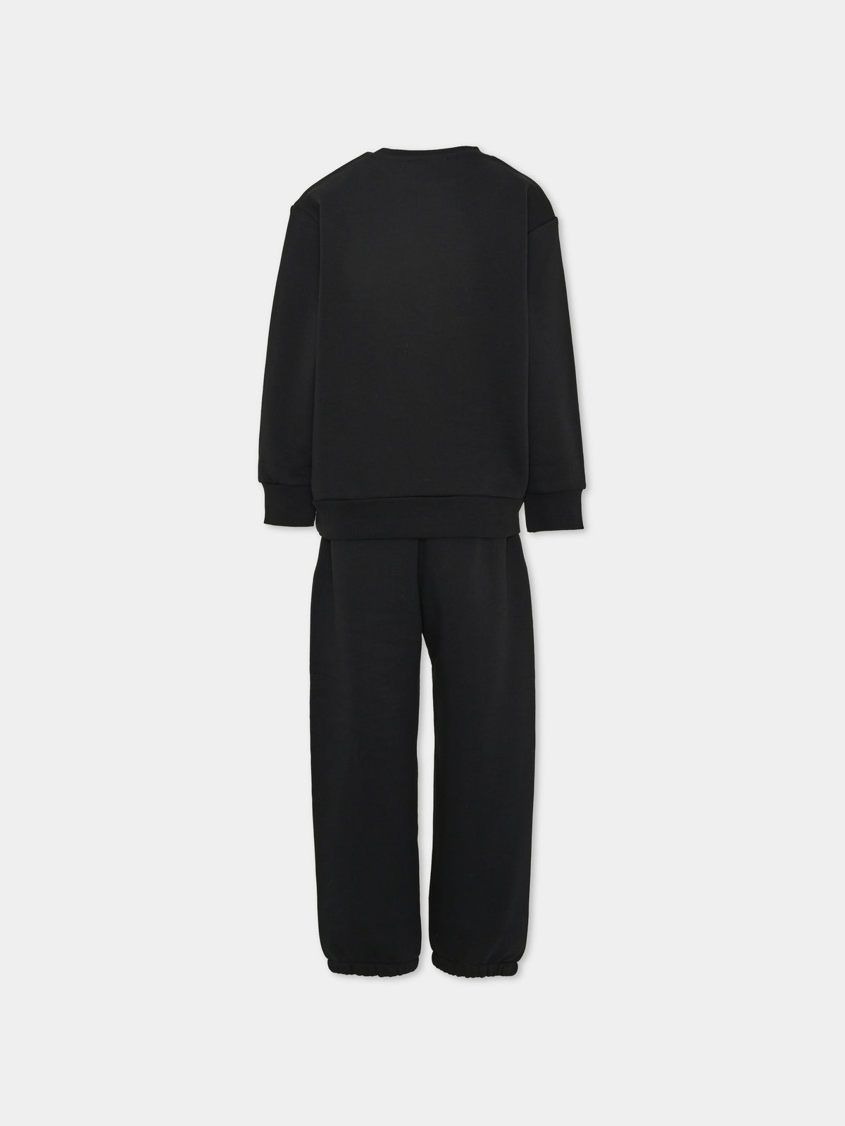 Completo sportivo lungo nero con stampa per bambini,Barrow,F6BKJUKM002 110