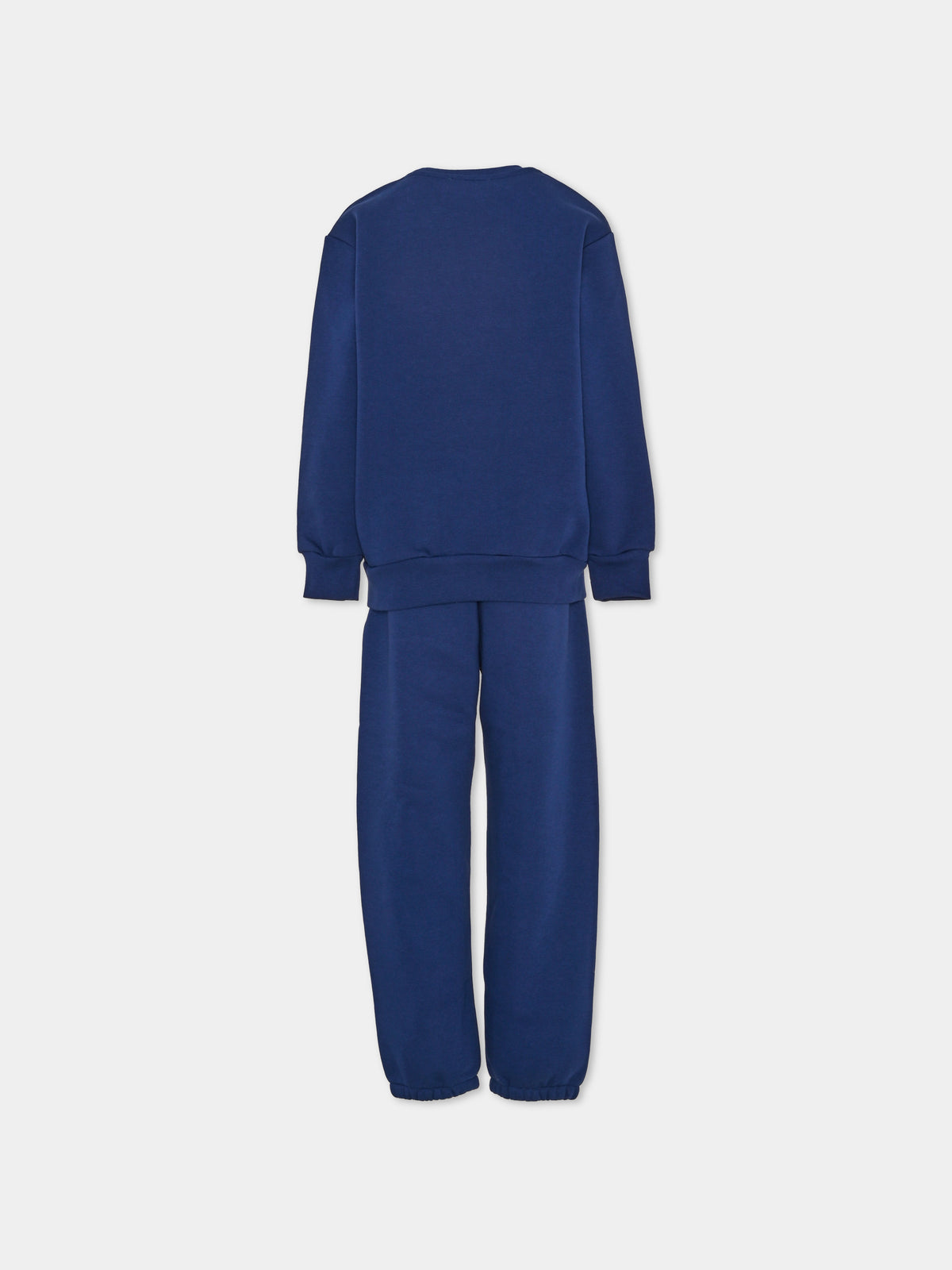Completo sportivo lungo blu con stampa per bambini,Barrow,F6BKJUKM002 130