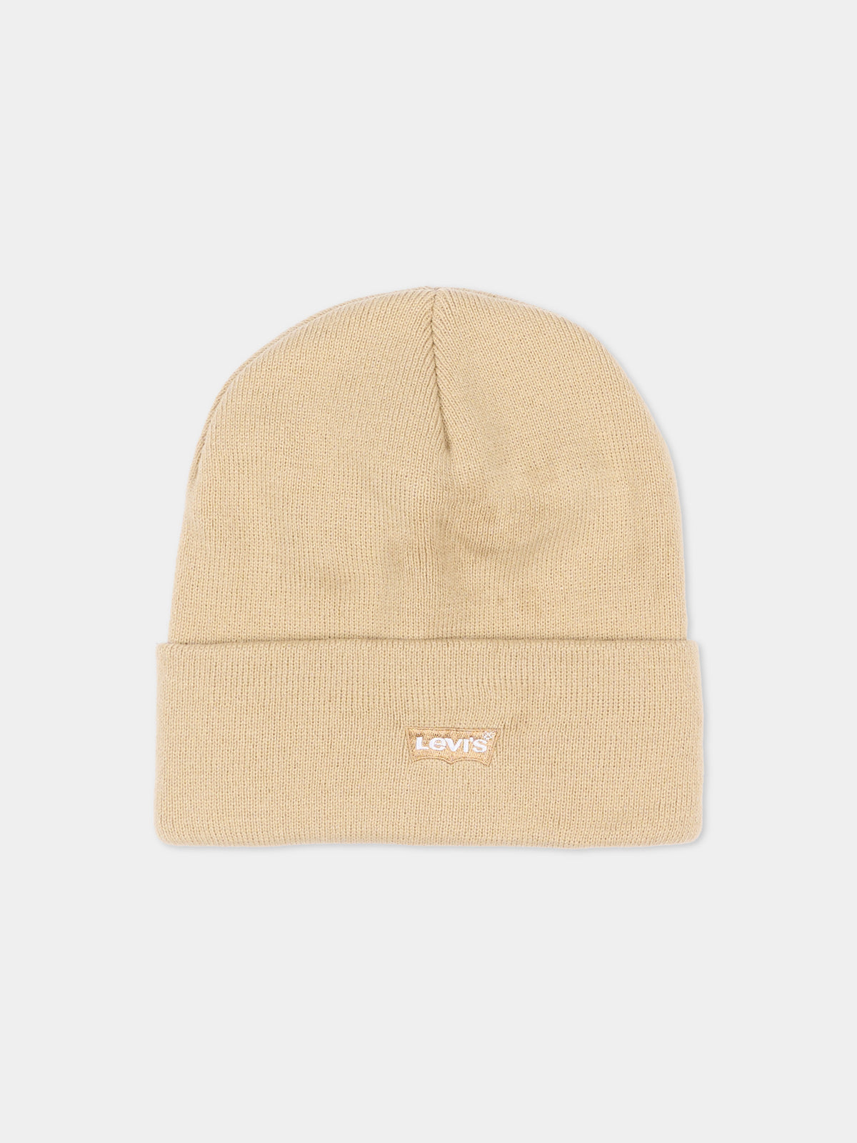 Berretto beige per bambino con logo,Levi's Kids,9A8707 X5I
