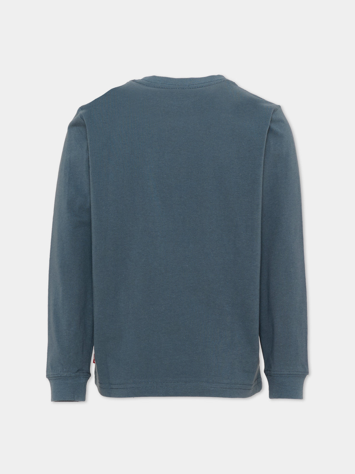 T-shirt a manica lunga verde con logo per bambino,Levi's Kids,9EC706 C6W