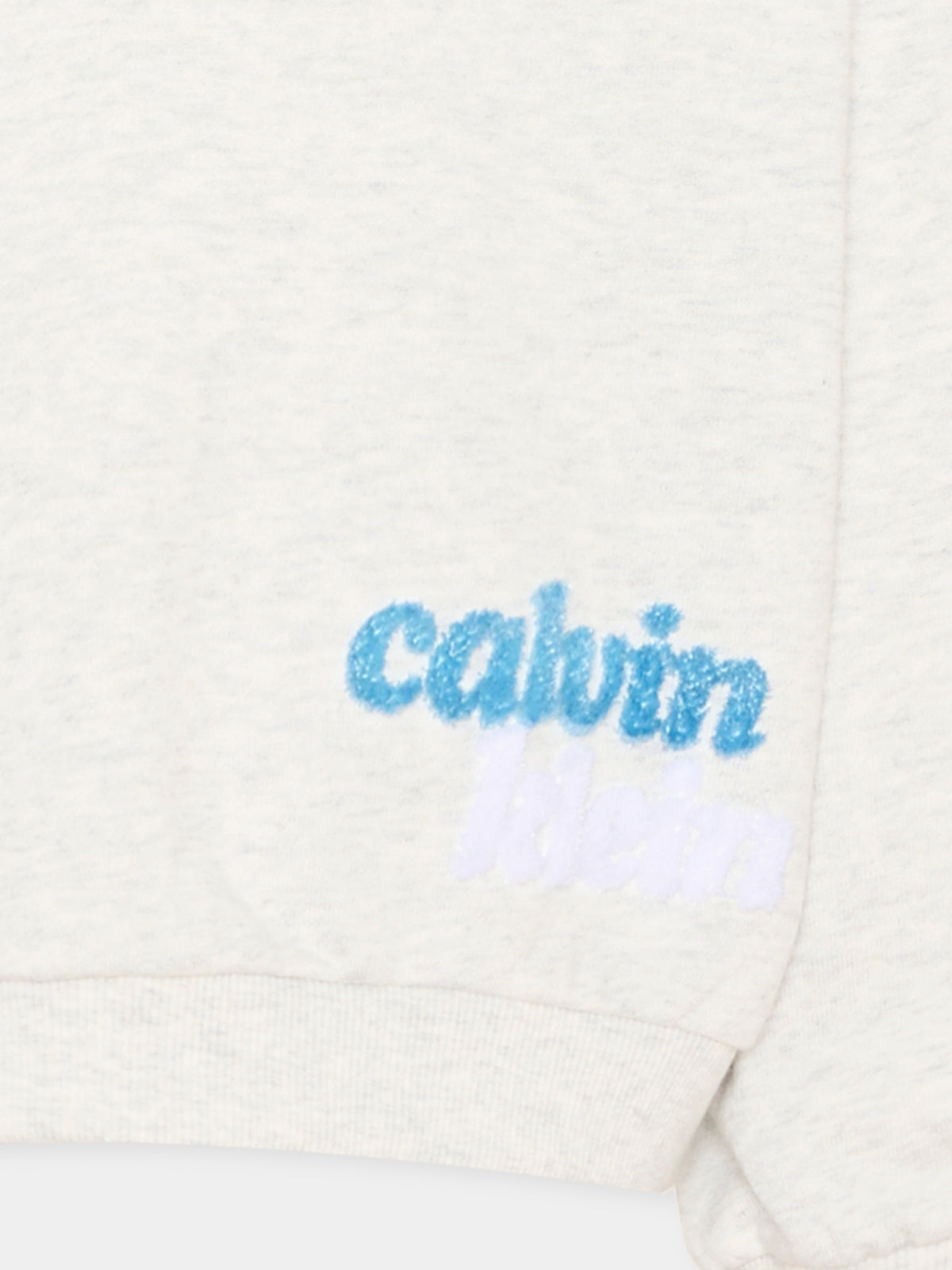 Felpa con cappuccio grigia per bambino con logo,Calvin Klein Kids,LVCKTJB37G PMT