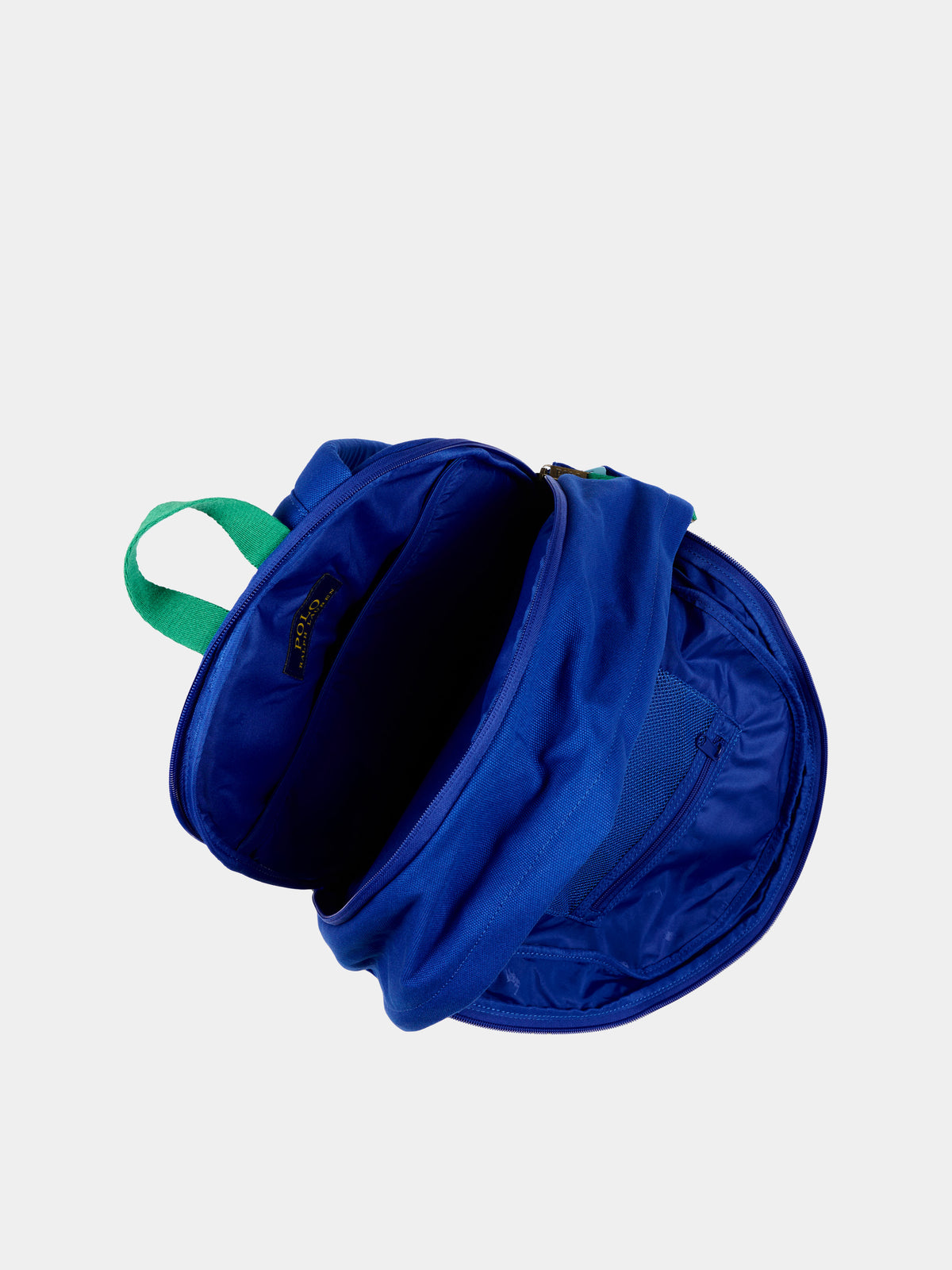 Zaino azzurro per bambino con logo,Ralph Lauren Kids,9AR192 BJK