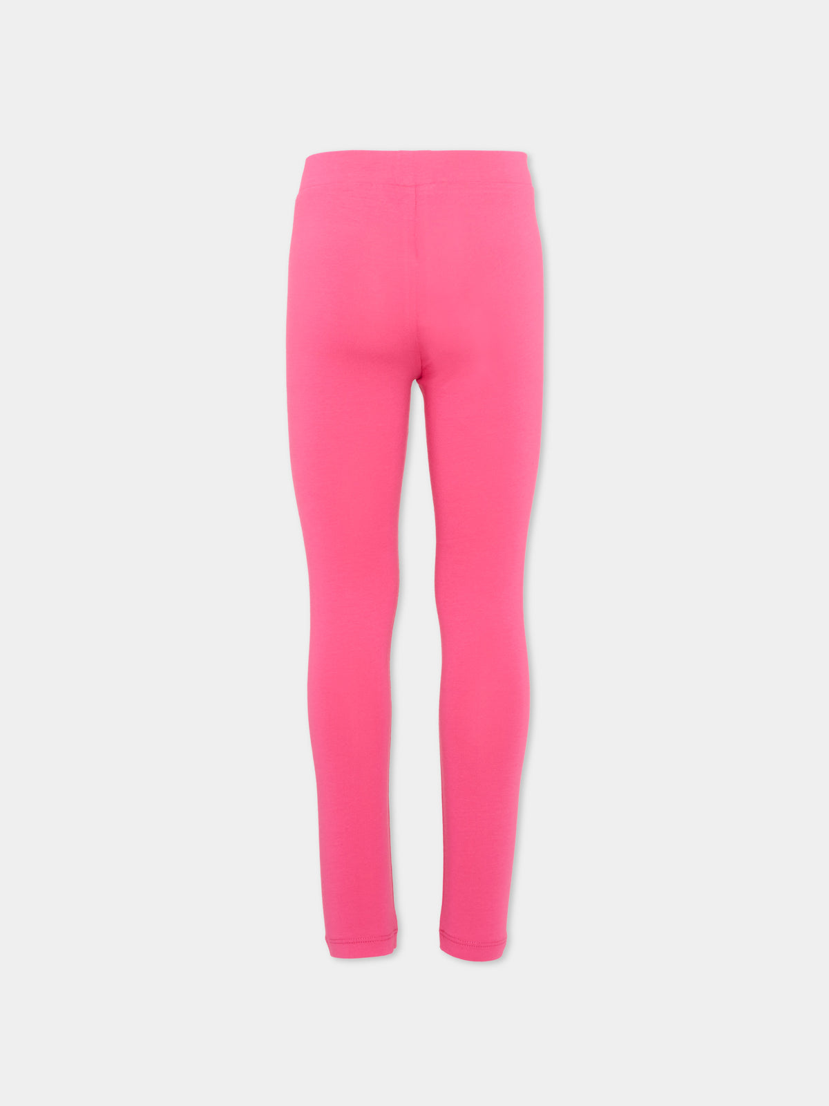Leggings fucsia per bambina Teddy Bear,Moschino Kids,HHP04X LBA42 51450