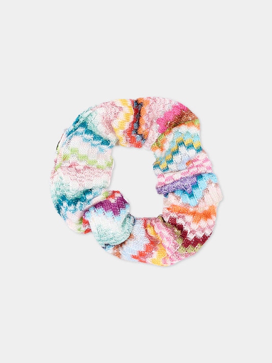 Elastico multicolor per bambina con motivo zigzag,Missoni,MZ0A14 Q0114 999