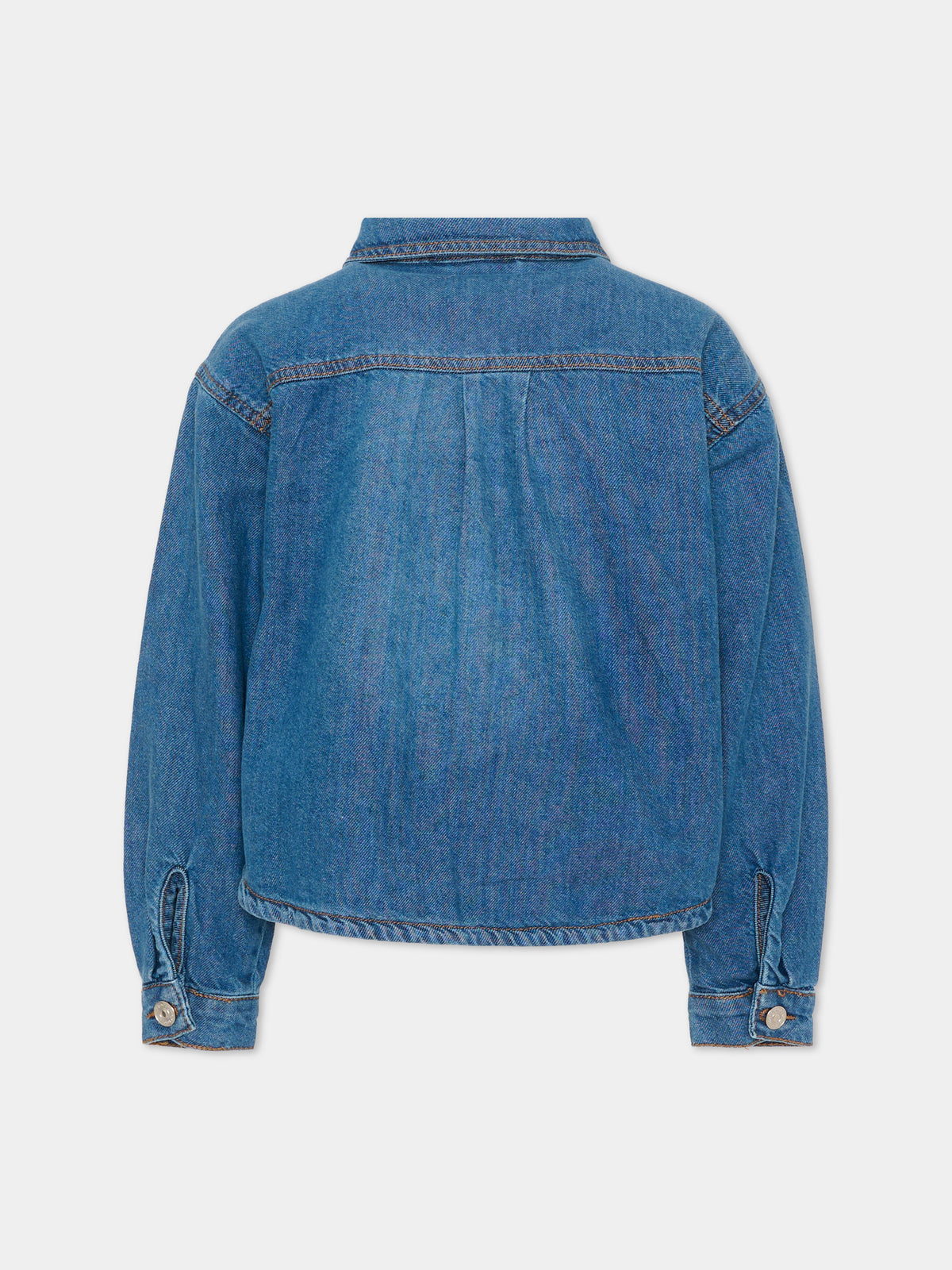 Camicia a manica lunga in denim per bambina,Roy Roger's Kids,R G183 00 7014