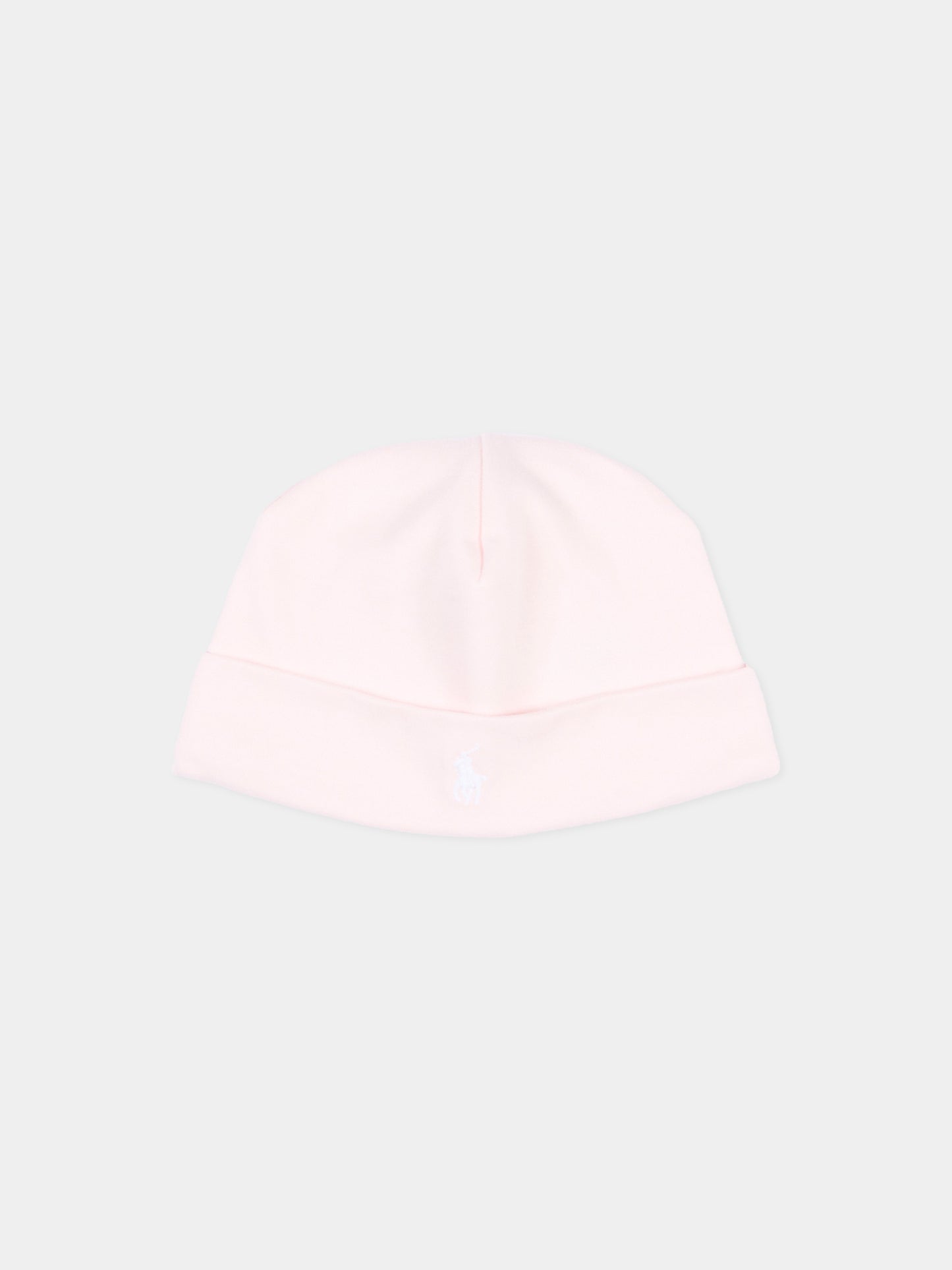 Cappello rosa avec logo