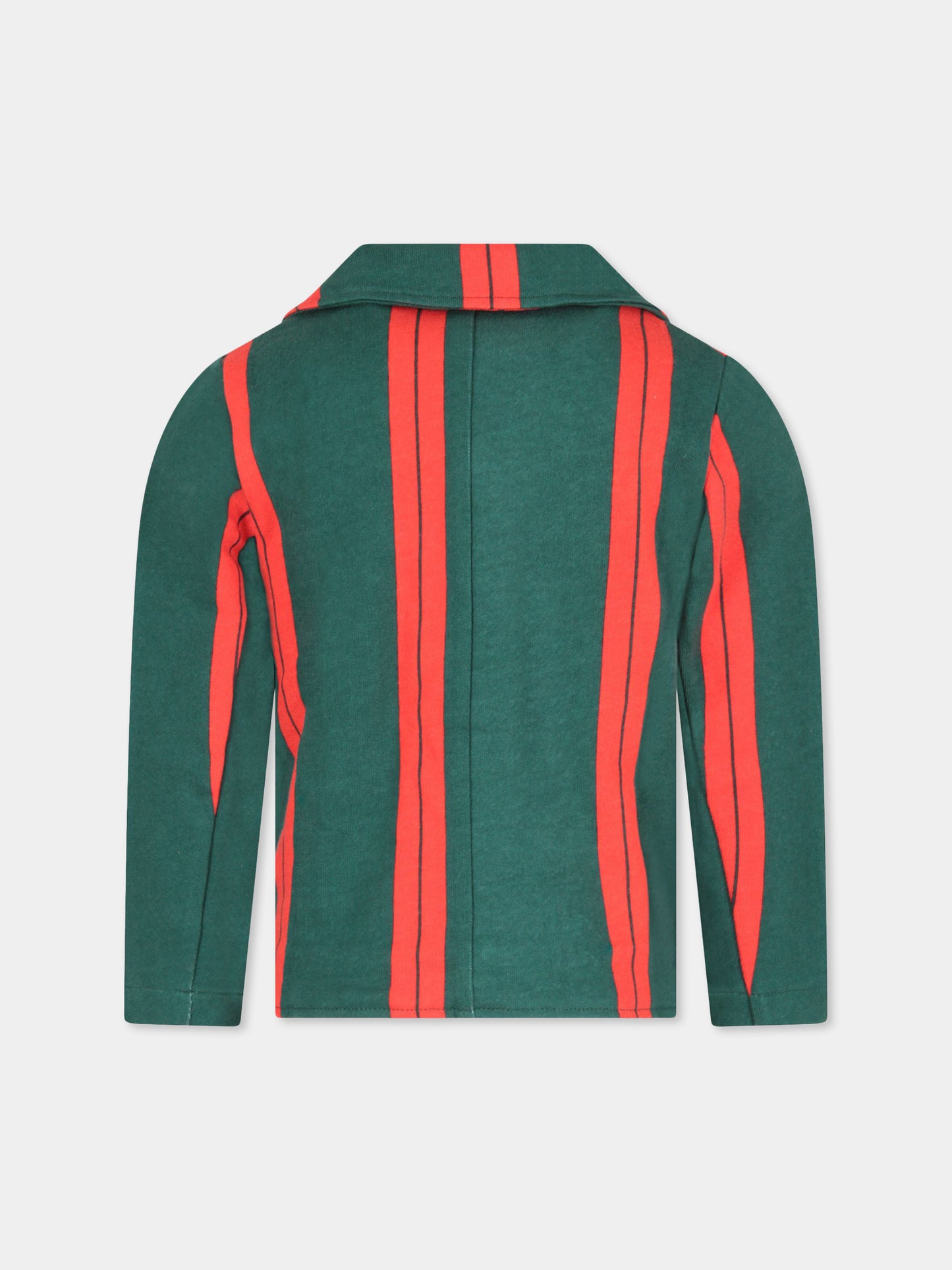 Giacca verde e rossa per bambino con logo,Mini Rodini,2022015775