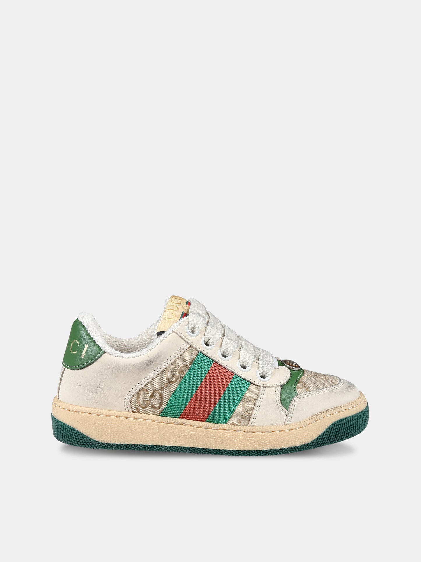 Sneakers  Screener GG  beige per bambini,Gucci Kids,626625 G1760 9666