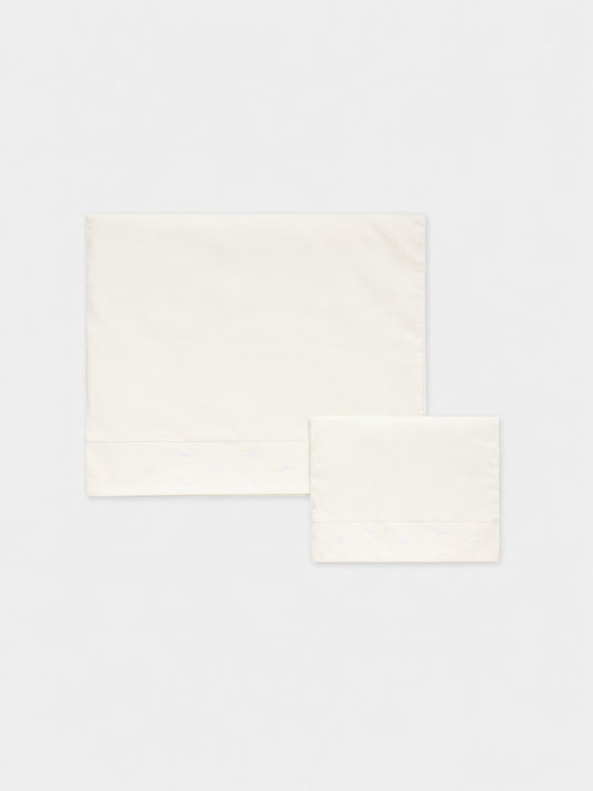Set blanc pour bébé avec flocons