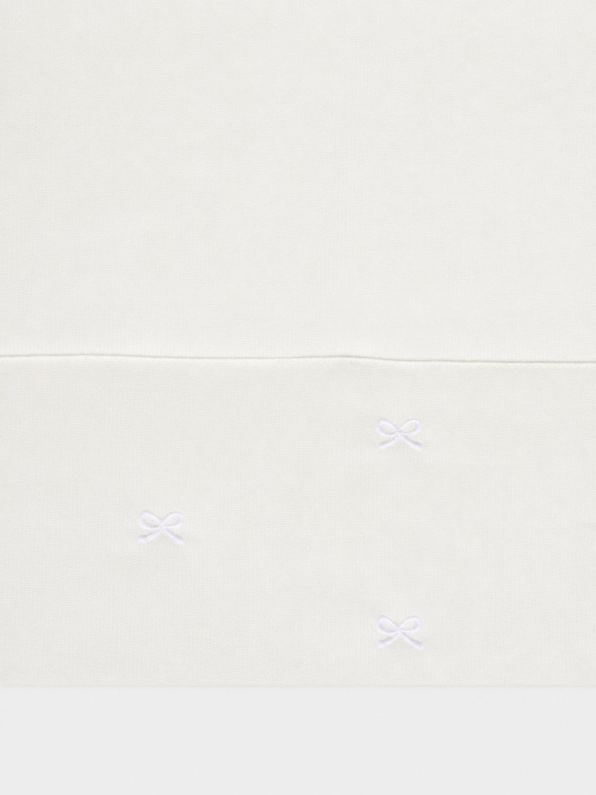 Set lenzuola bianche per neonati con fiocchi,Little Bear,2041 BIANCO/BIANCO