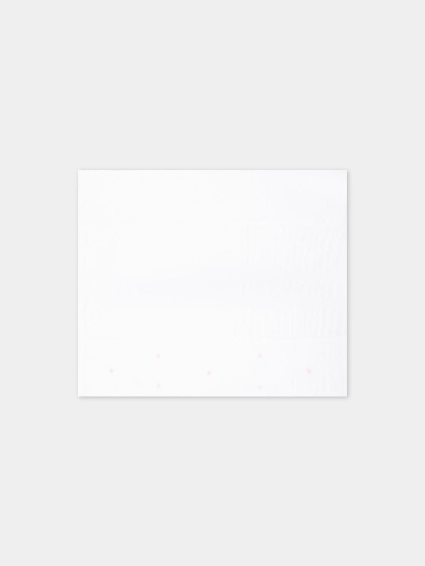 Set lenzuola bianche per neonata con pois rosa,Little Bear,2040 BIANCO/ROSA