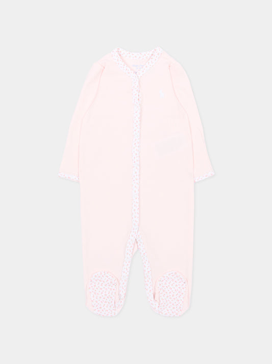 Grenouillère rose pour bébé fille