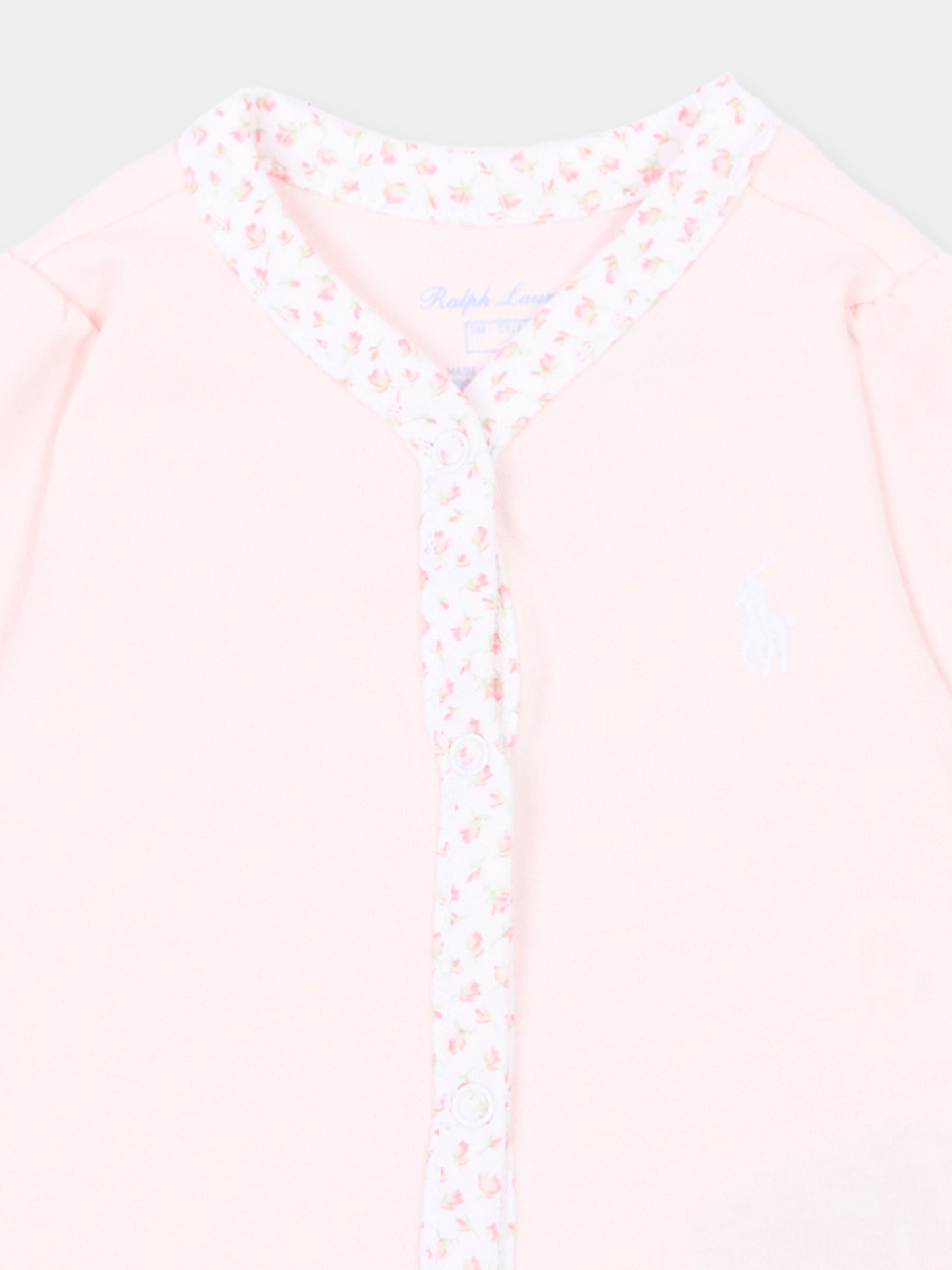 Grenouillère rose pour bébé fille