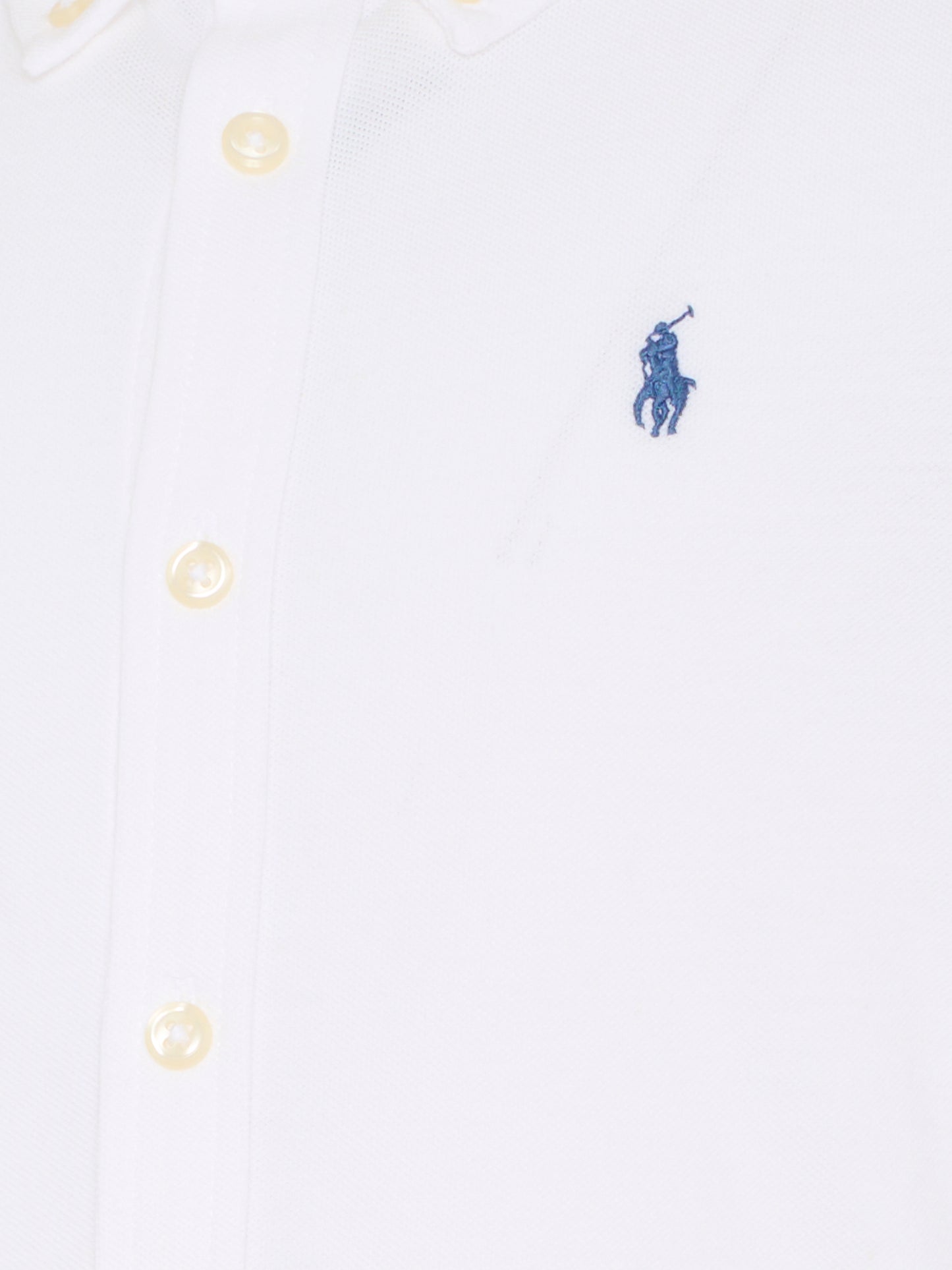 Camicia bianca per bambino con cavallino blu,Ralph Lauren Kids,819238001 WHITE