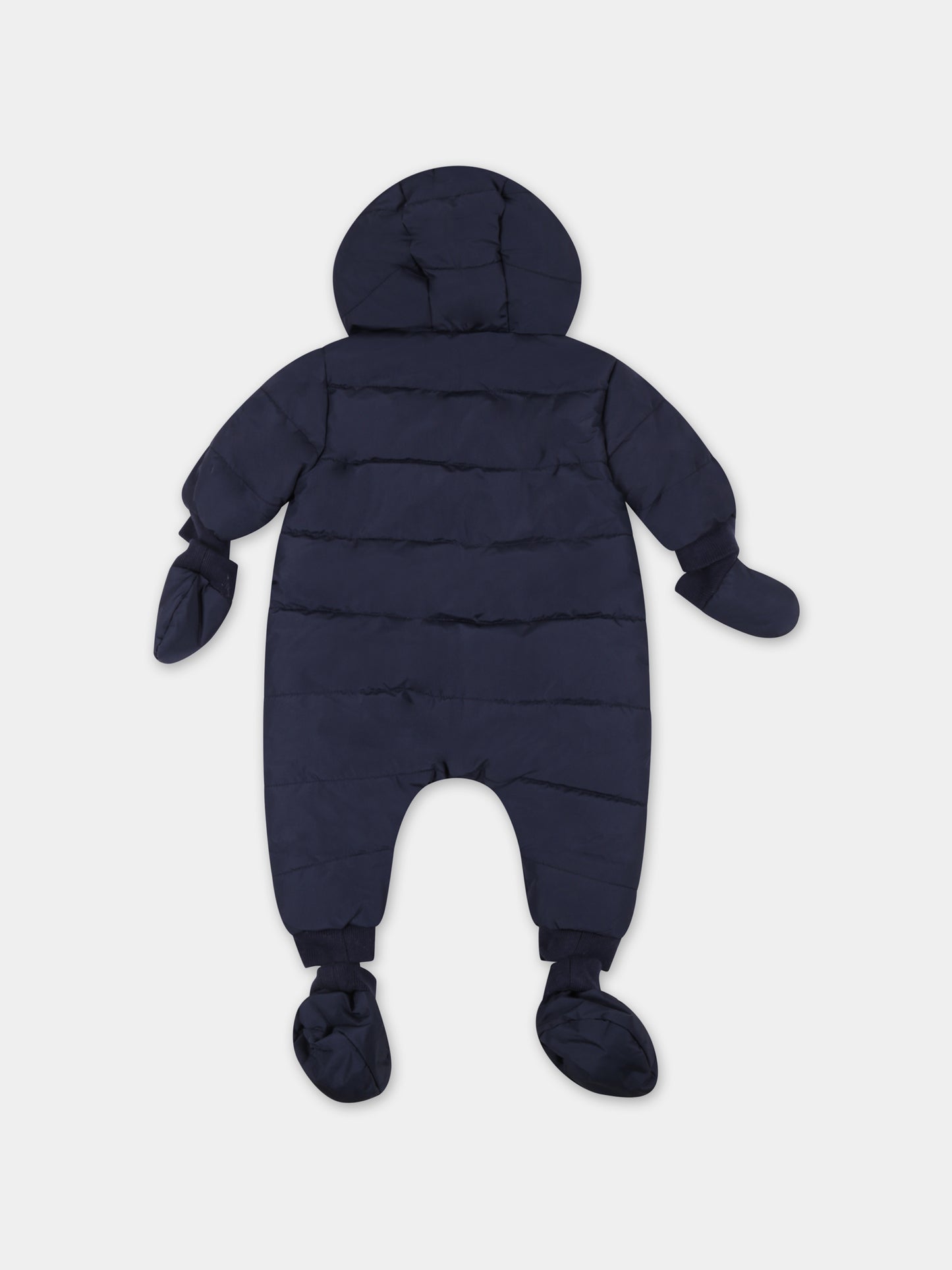 Tuta blu per neonato con logo,Hugo Boss,J96100 849