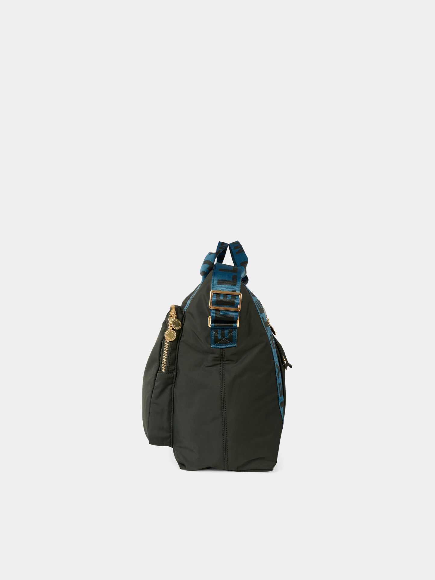 Borsa-mamma nera per neonati con logo,Stella Mccartney Kids,8R0558 Z0179 930