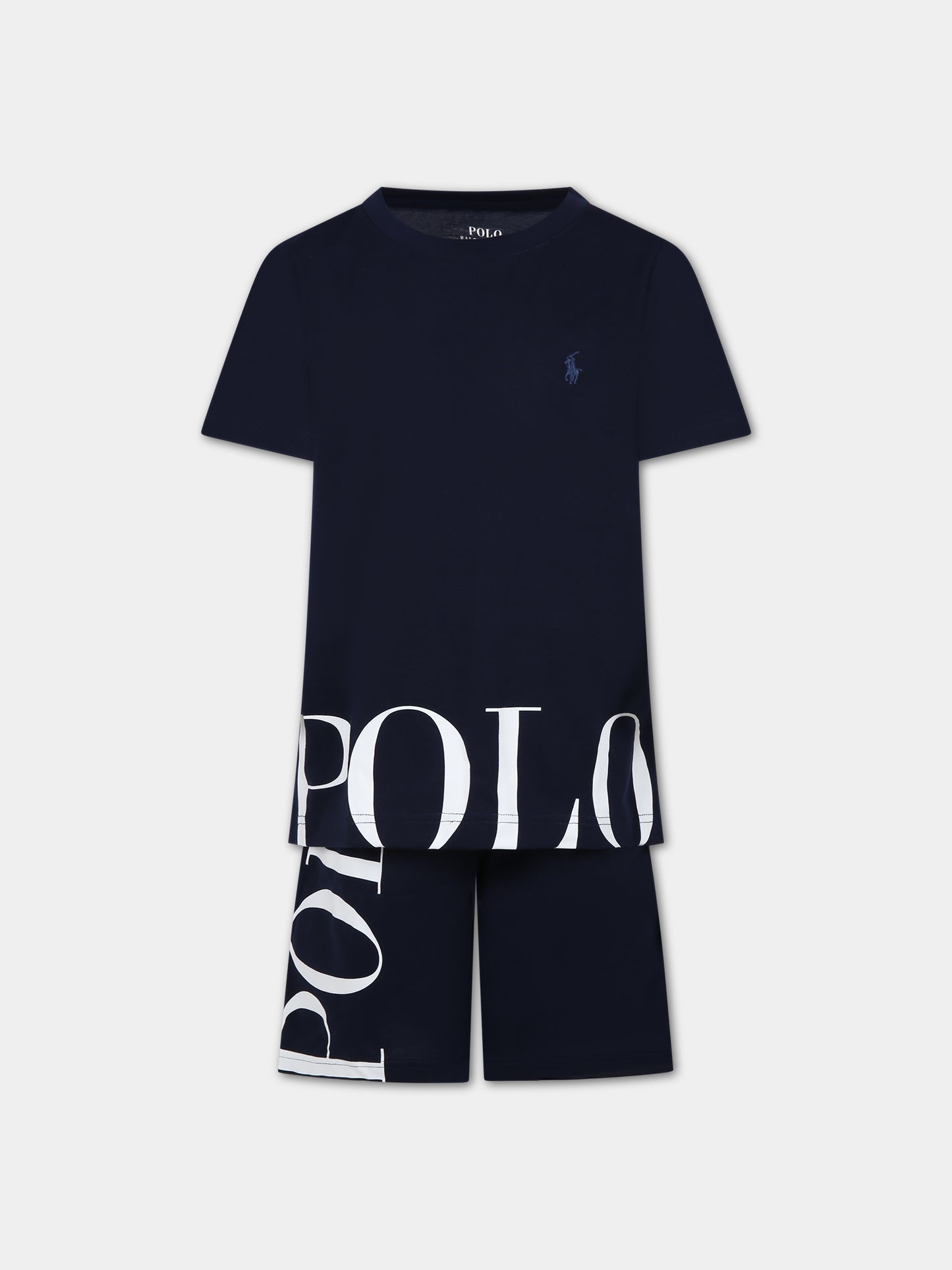 Pigiama blu per bambino,Ralph Lauren Kids,RL9P0029 9P0029 BCV