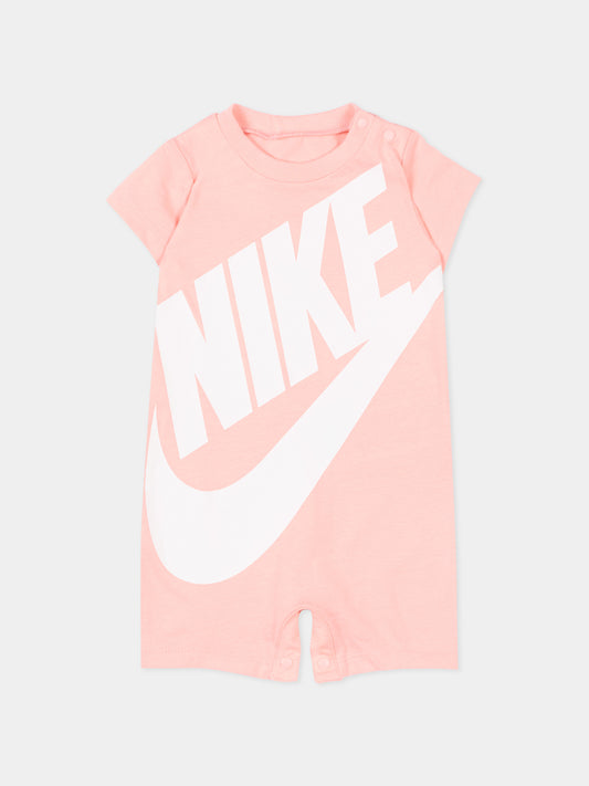 Pagliaccetto rosa per neonata con logo,Nike,5ND369 A6P