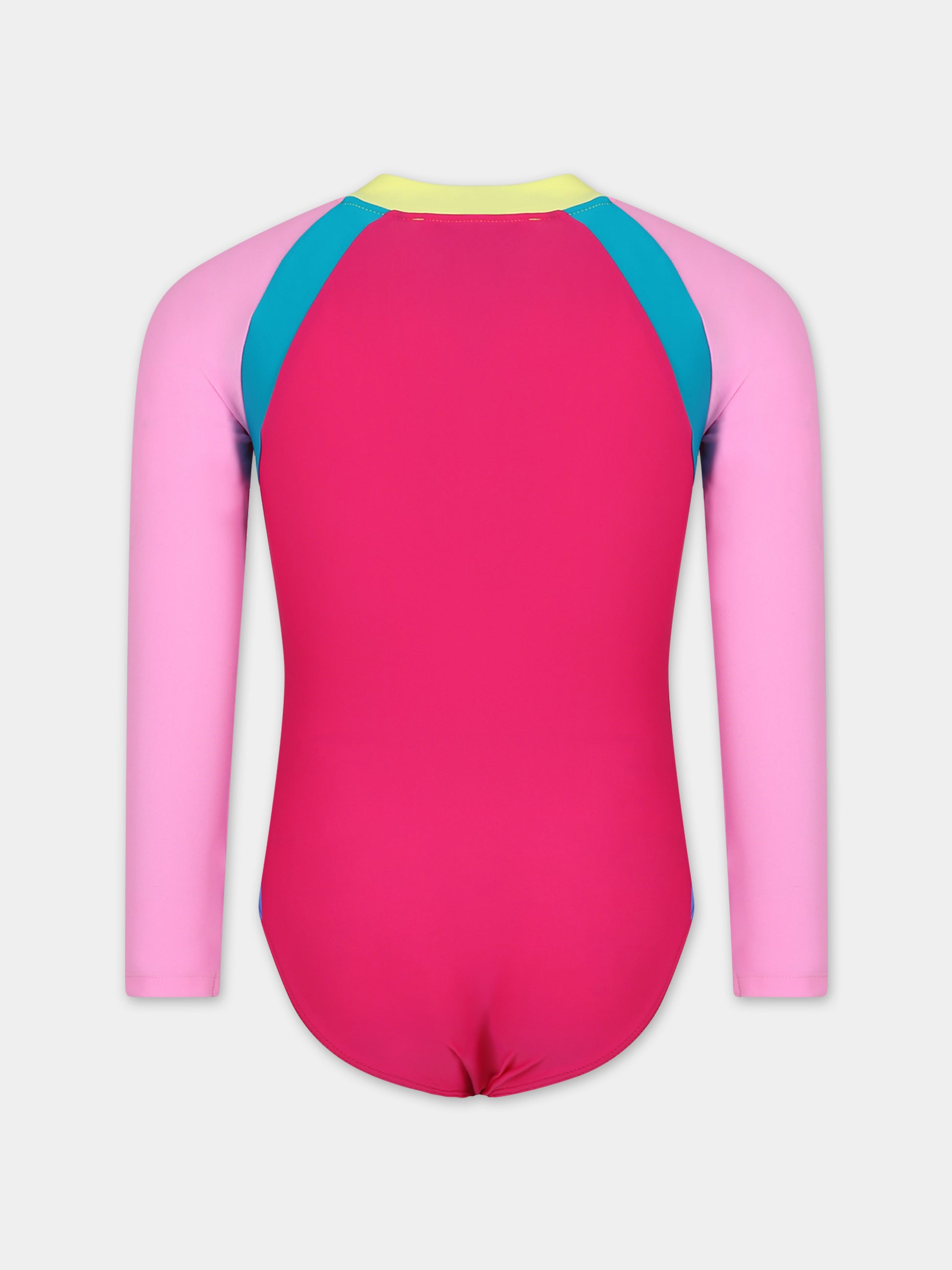 Costume multicolor per bambina con logo,Little Marc Jacobs,W10214 49G