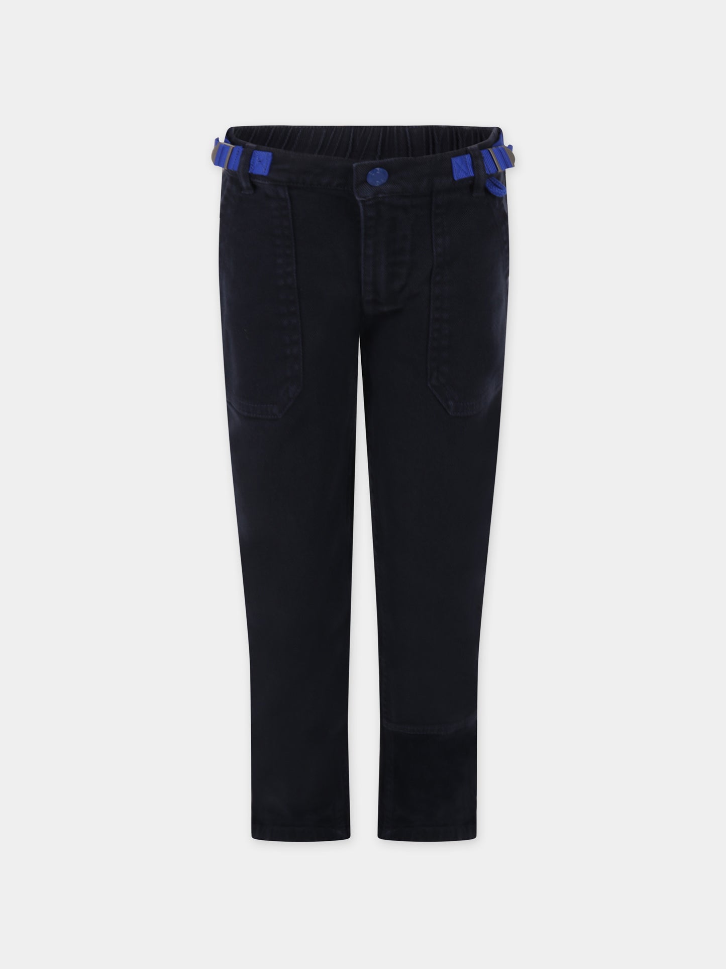 Jeans blu per bambino con logo,Little Marc Jacobs,W24267 84E