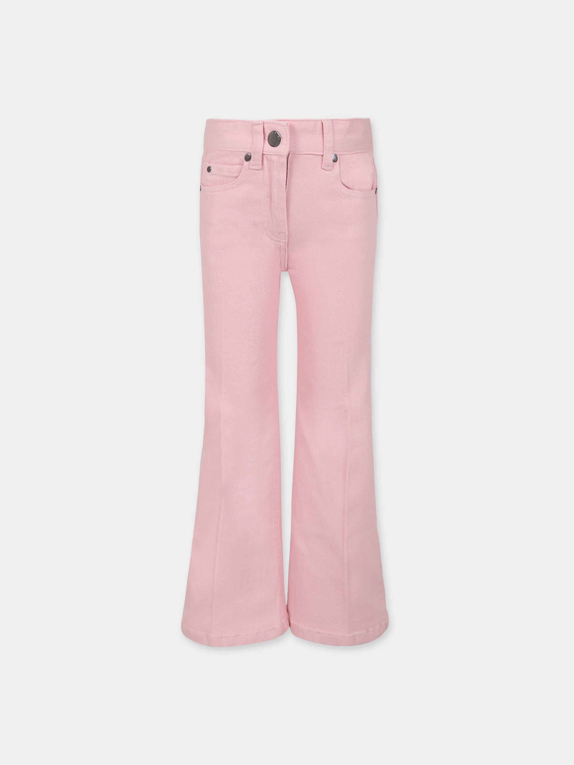 Jeans rosa per bambina con logo,Stella Mccartney Kids,TT6C10 Z0156 505