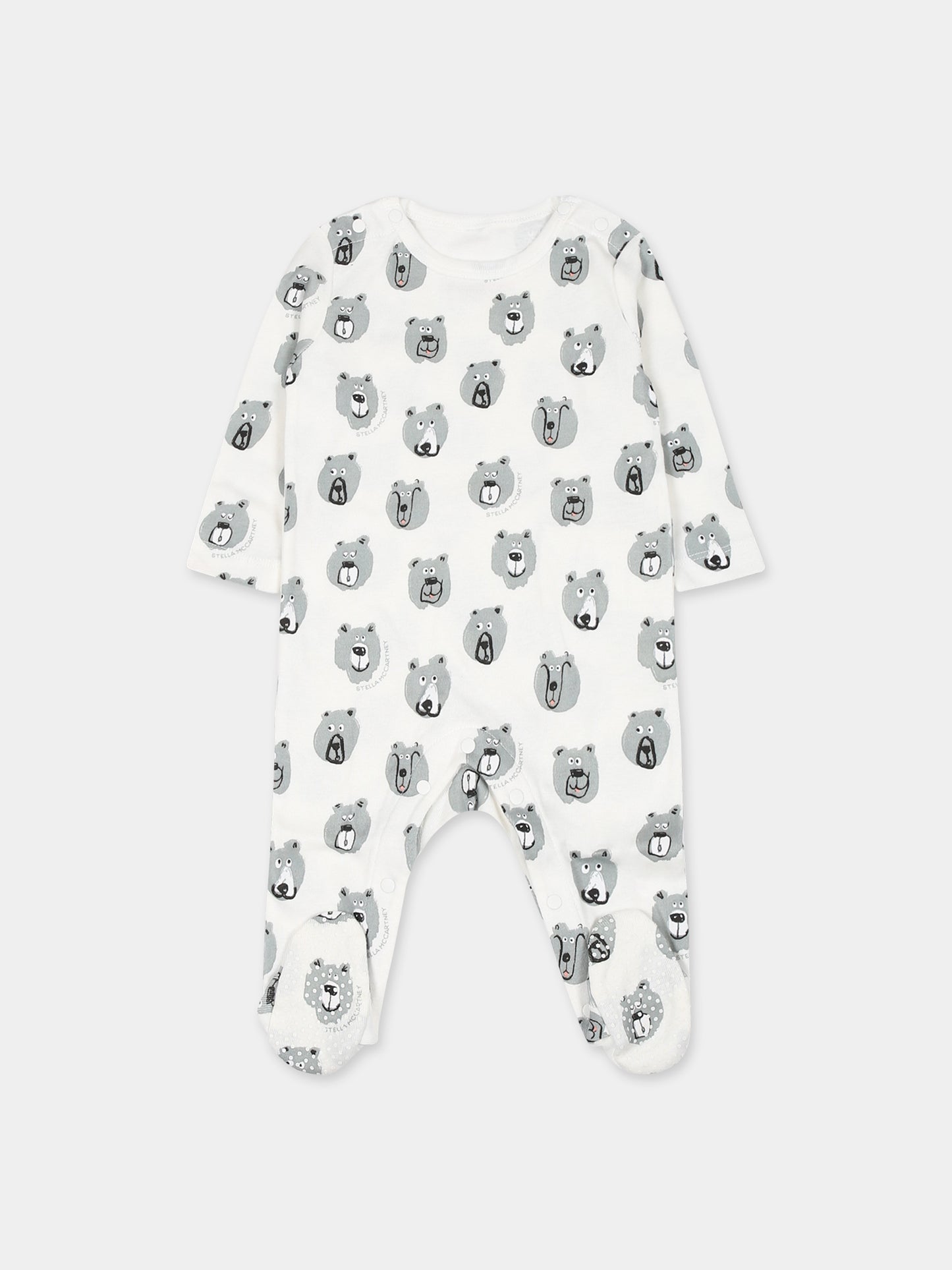 Set  bianco per neonato con orso,Stella Mccartney Kids,TTB509 Z1486 101MC