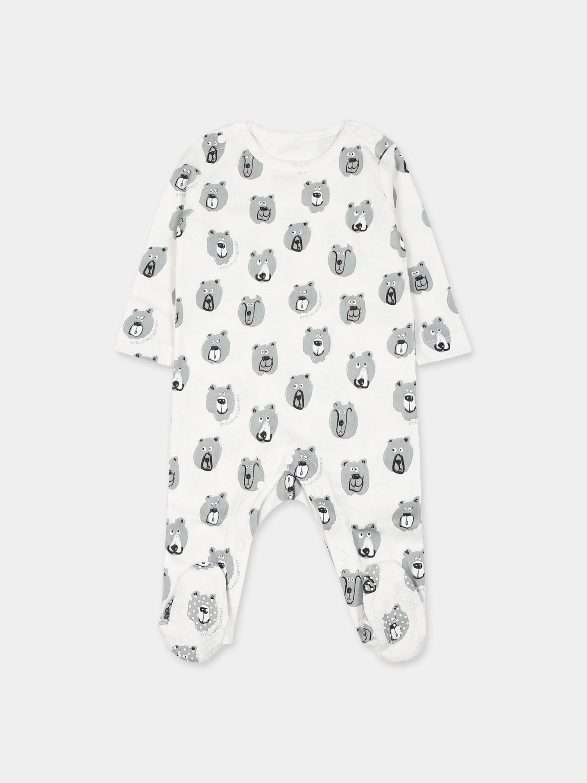 Set  bianco per neonato con orso,Stella Mccartney Kids,TTB509 Z1486 101MC