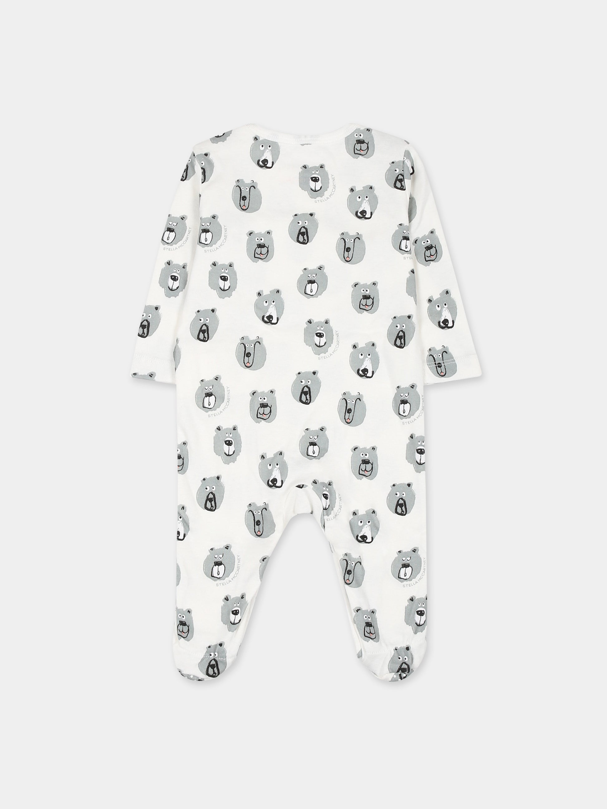 Set  bianco per neonato con orso,Stella Mccartney Kids,TTB509 Z1486 101MC