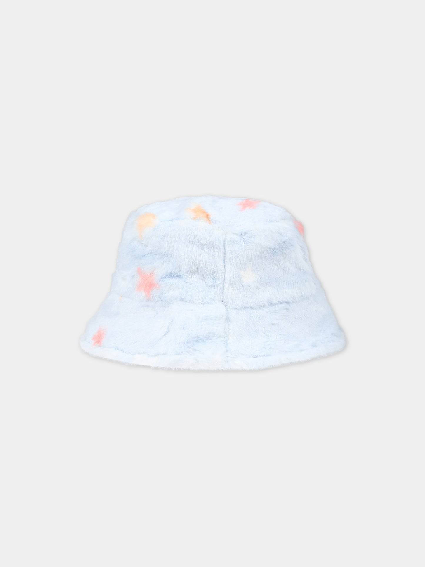 Cloche celeste reversibile per bambina con stelle,Stella Mccartney Kids,TT0A27 Z1284 602MC